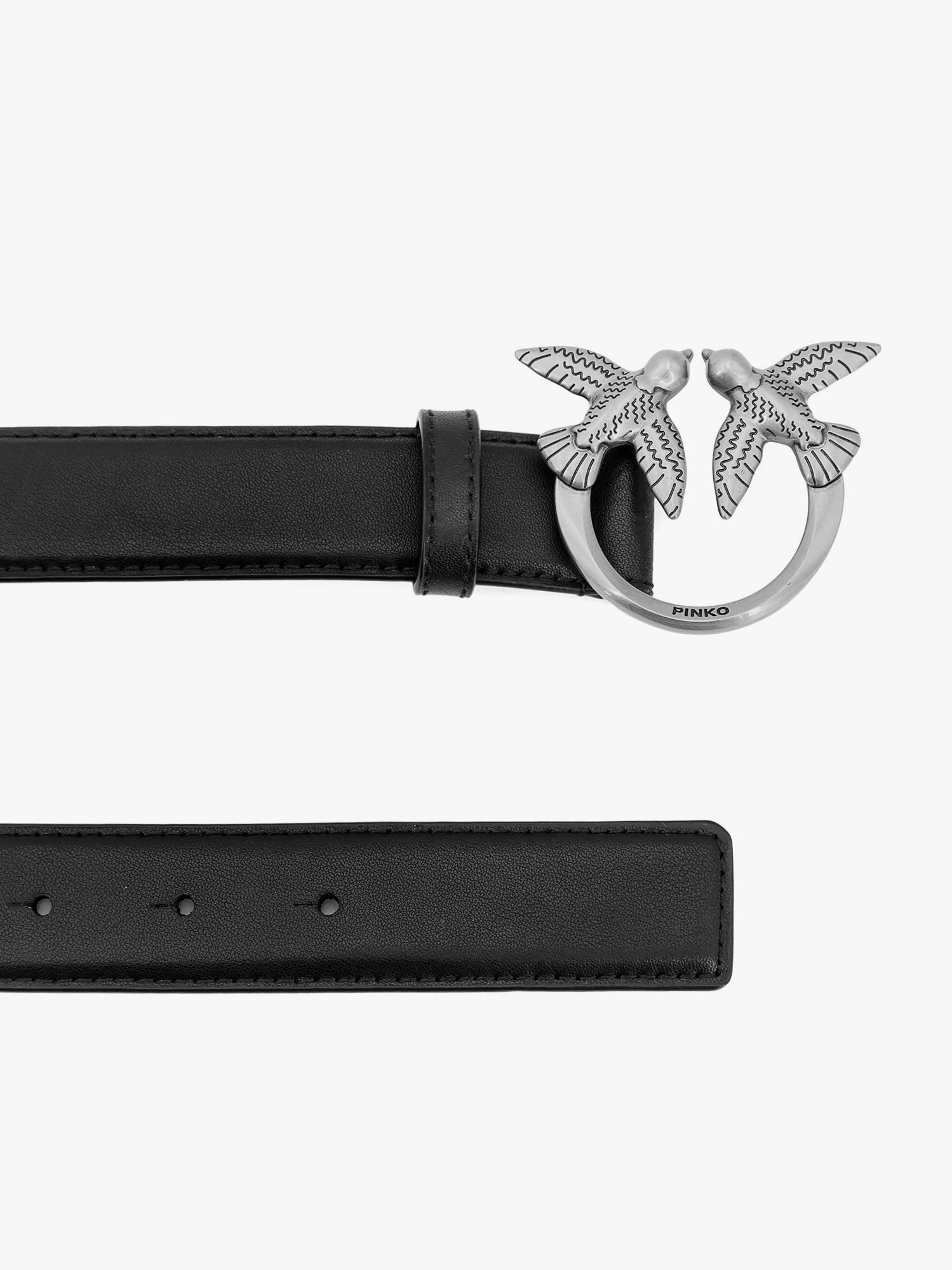 Berry leather belt - Image 2