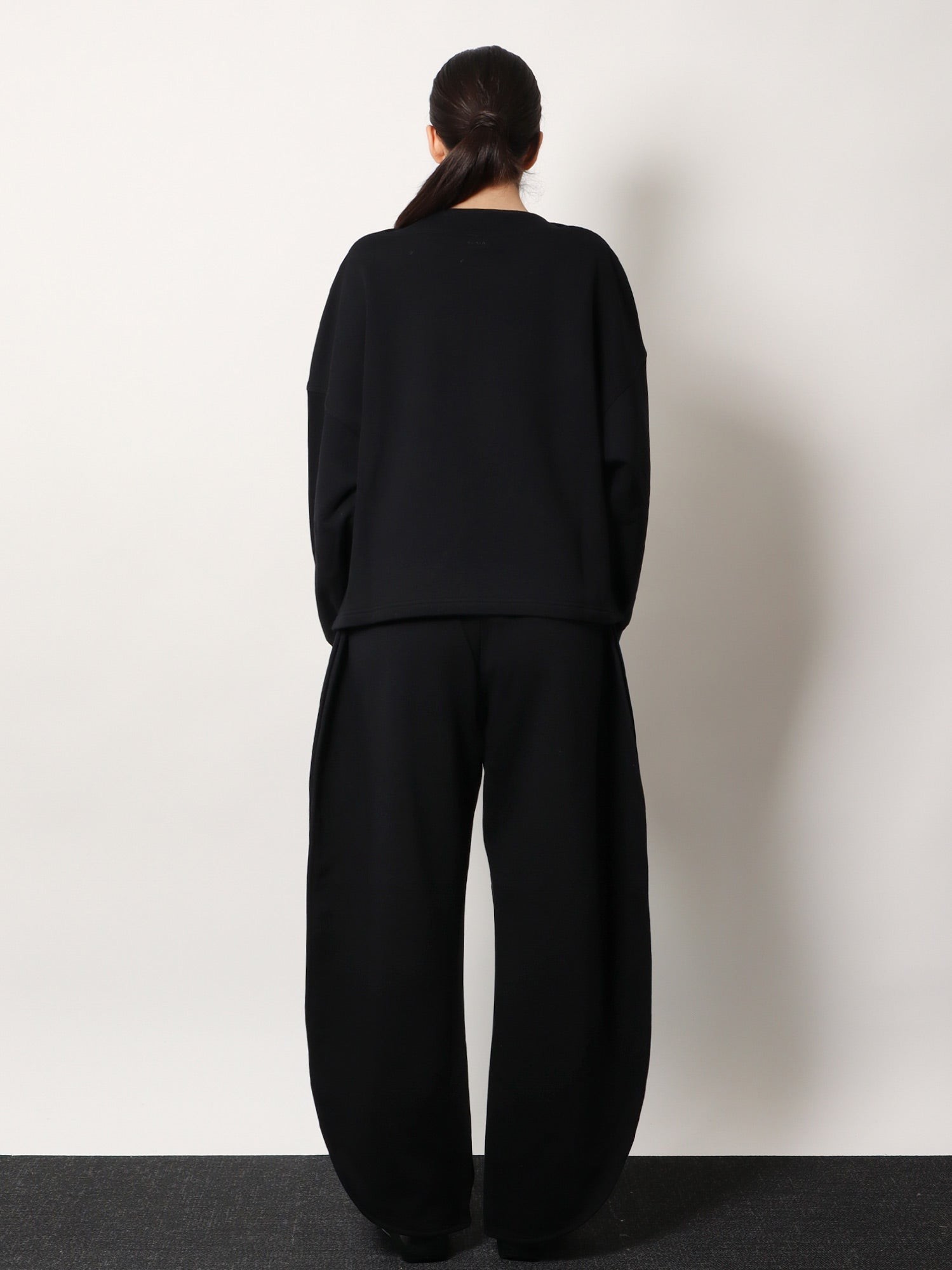 Boatneck cotton sweatshirt - Image 3