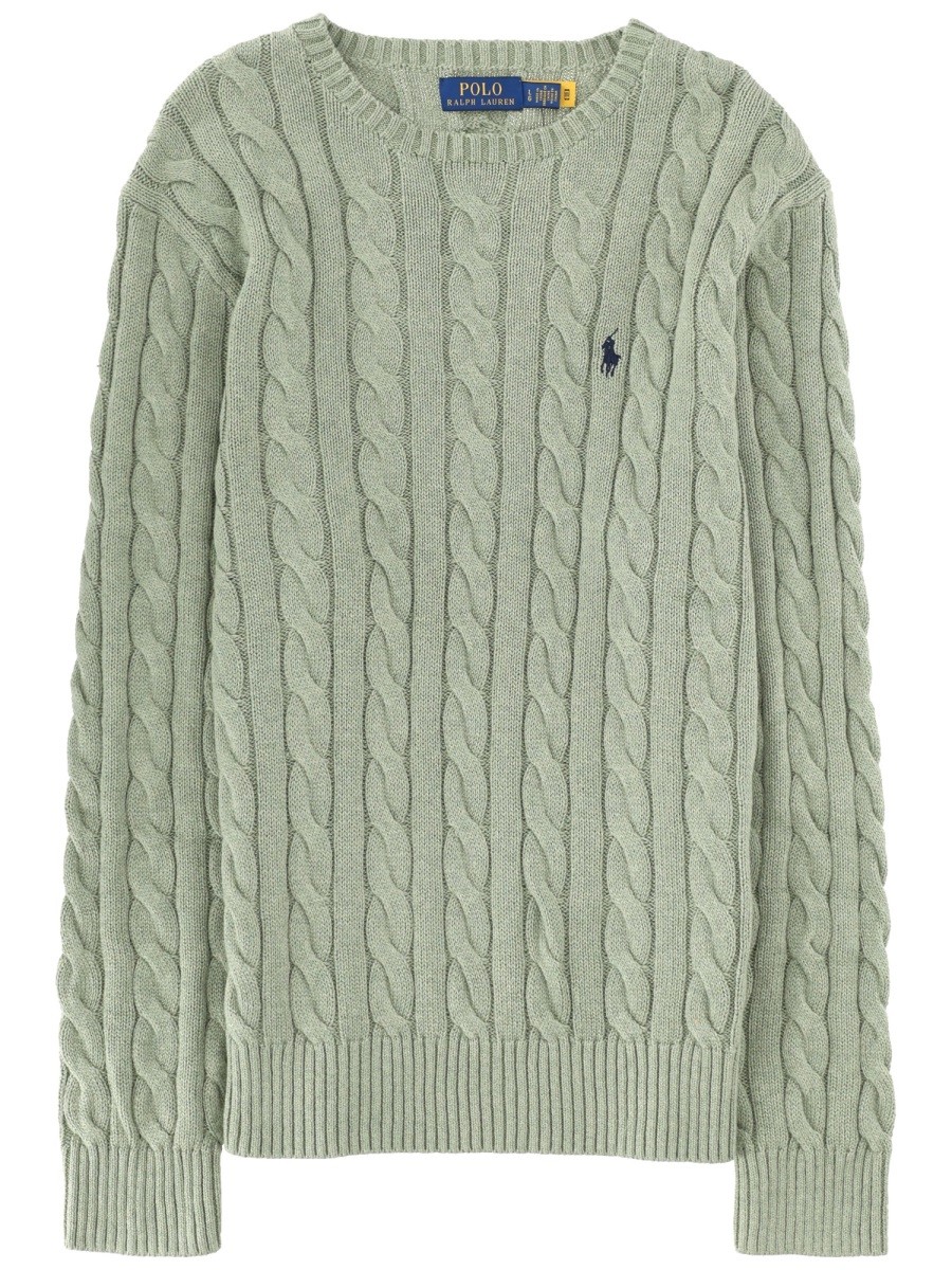 CABLE KNIT WITH LOGO