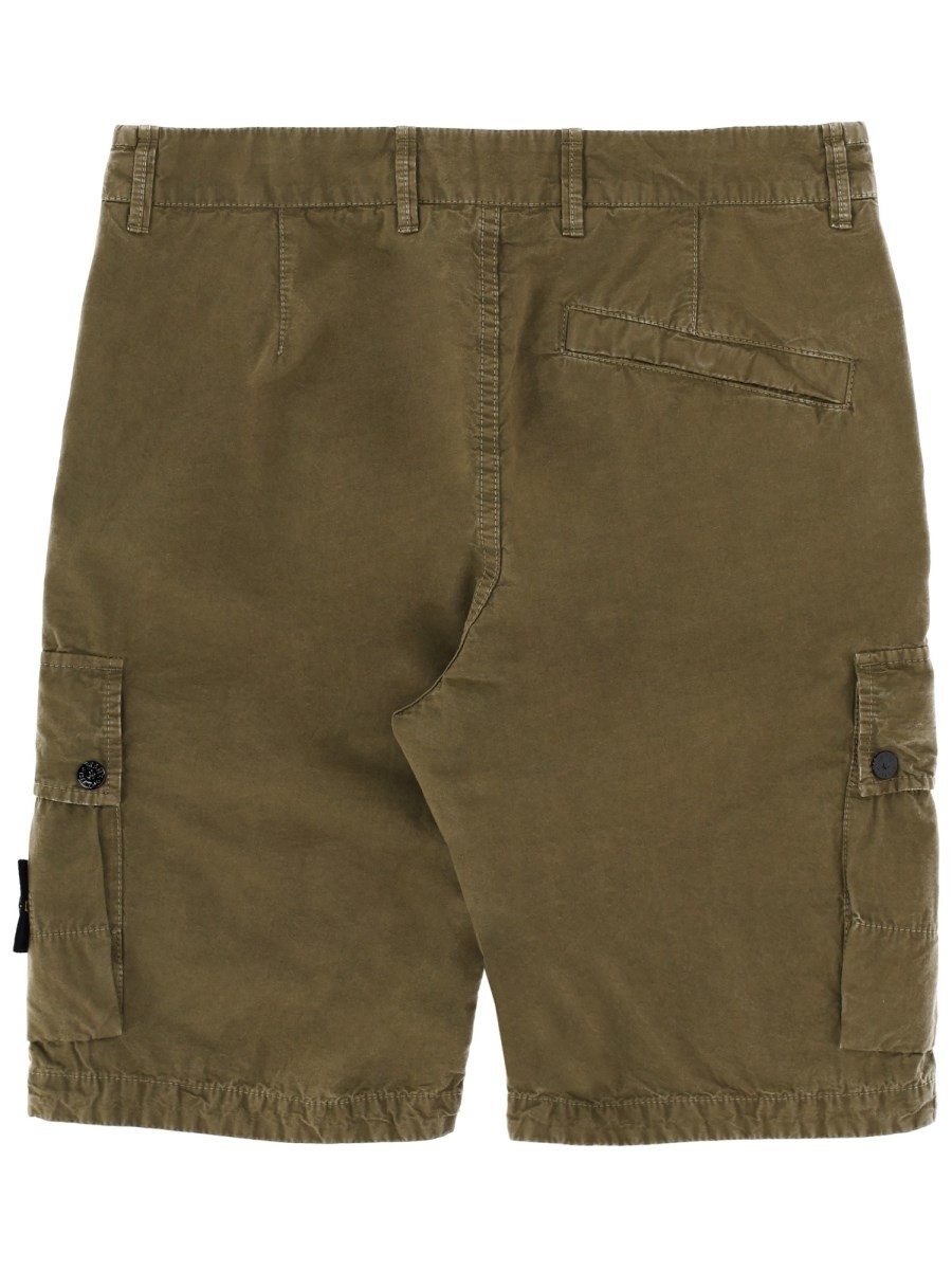 CARGO SHORTS WITH LOGO PATCH - Image 2