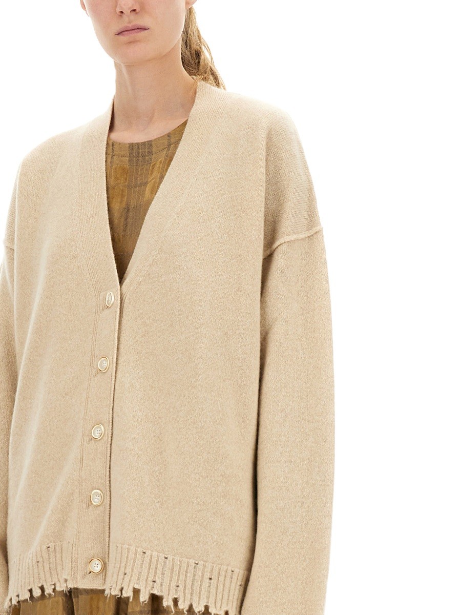 CASHMERE CARDIGAN WITH BUTTONS - Image 3