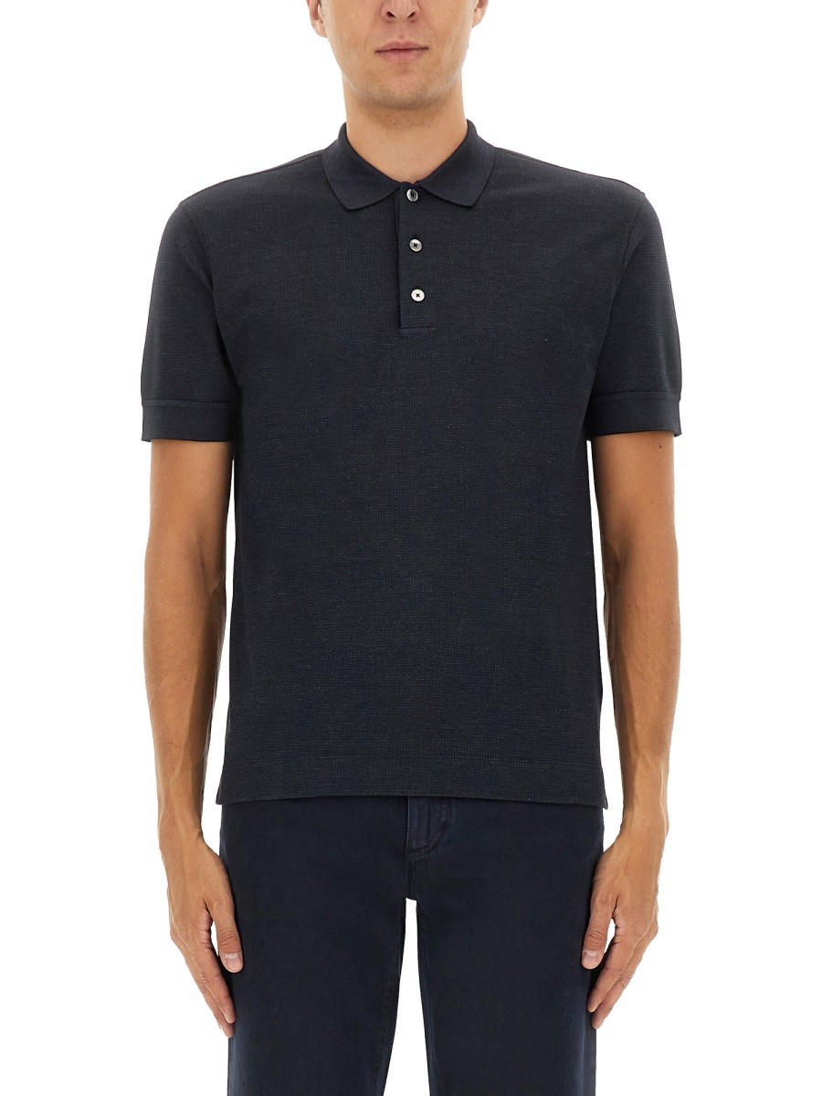 COTTON BLEND POLO SHIRT