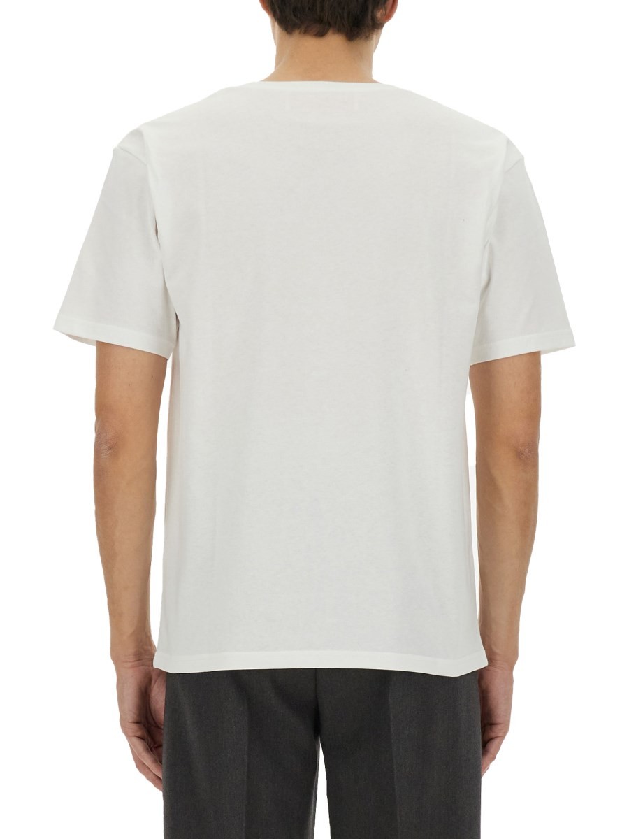 COTTON T-SHIRT WITH "CHEZ VALENTINO" PRINT - Image 3