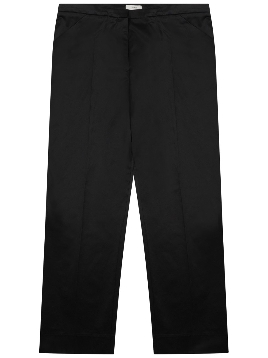 "CROPPED" STRAIGHT PANTS