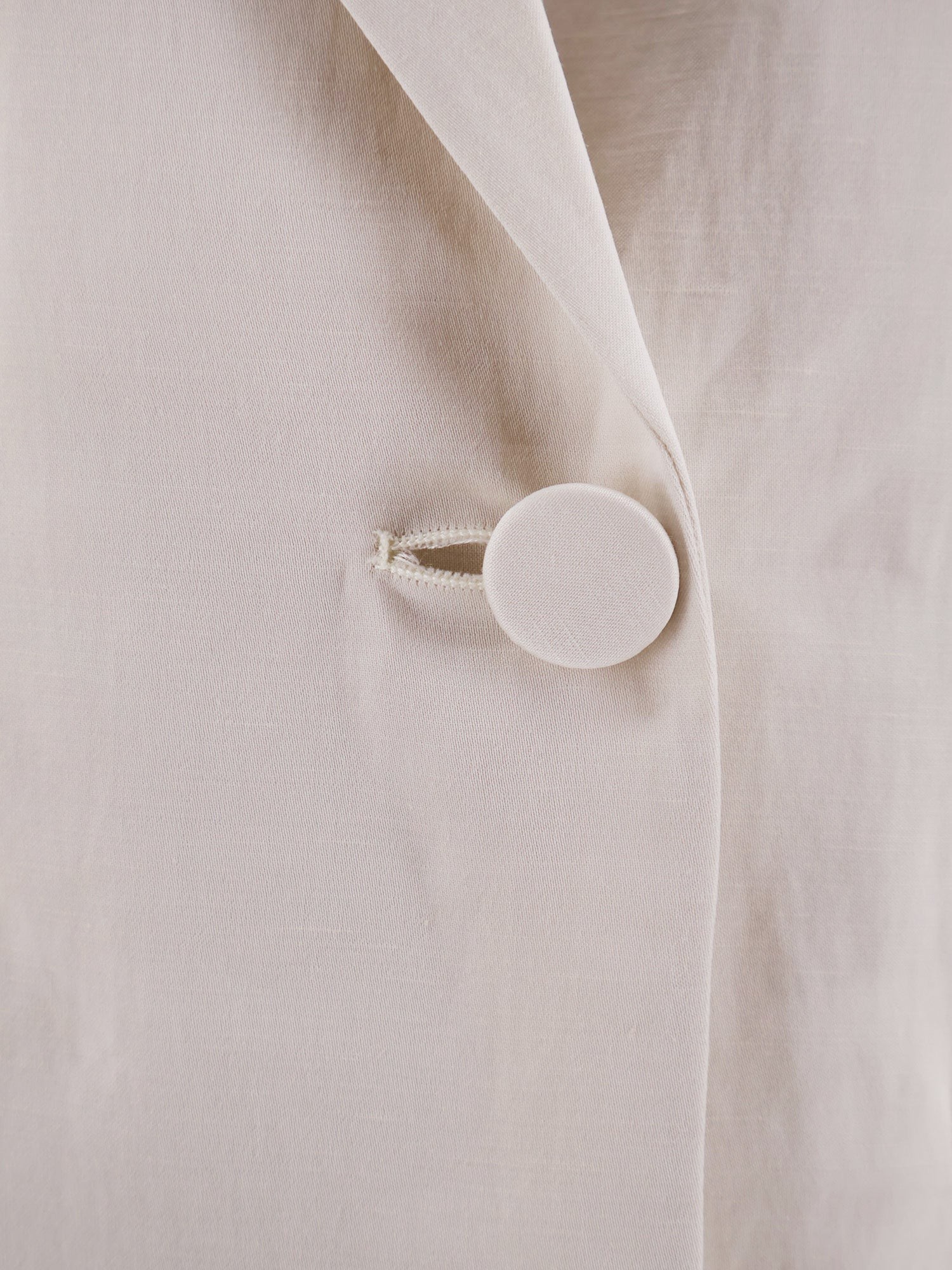 Double-breasted lyocell and linen blazer - Image 3