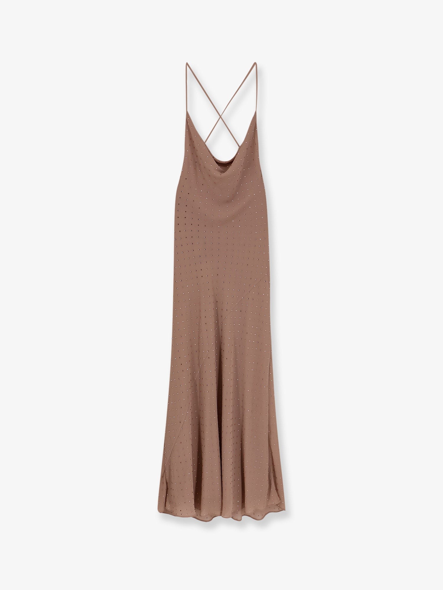 Farro long dress with rhinestones