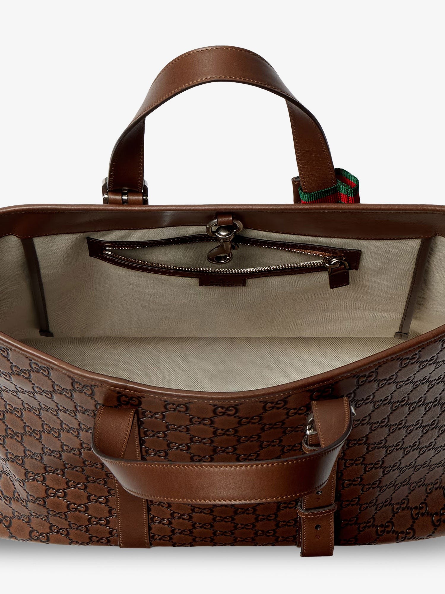 GG Emblem leather shopping bag - Image 5