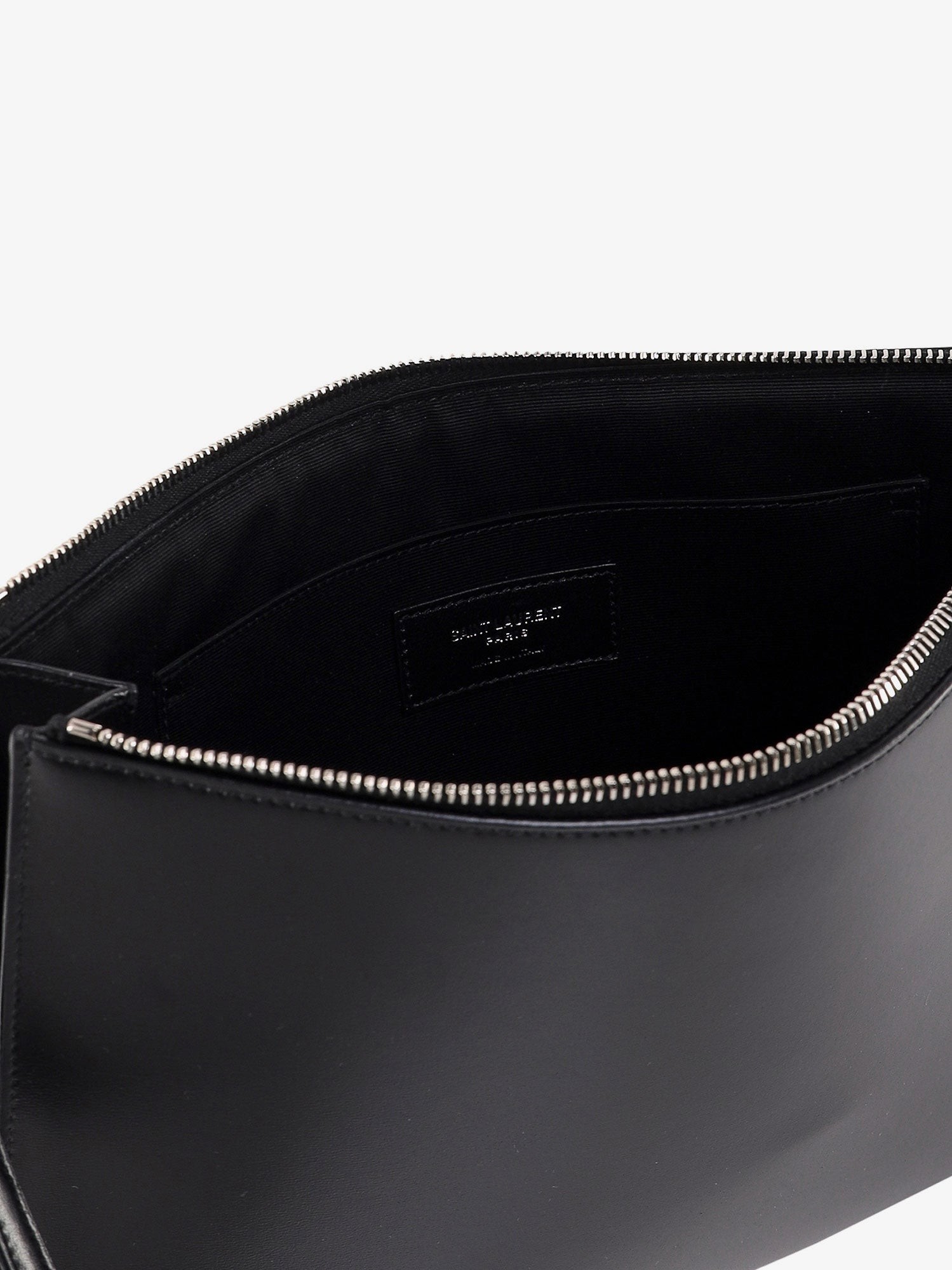 Leather clutch with Monogram detail - Image 5
