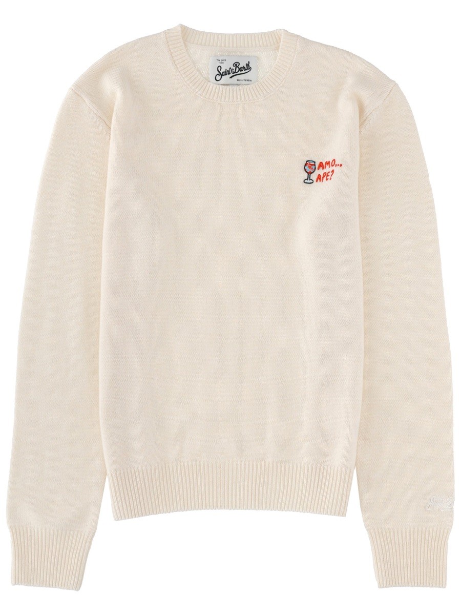 "NEW QUEEN" JERSEY WITH EMBROIDERY