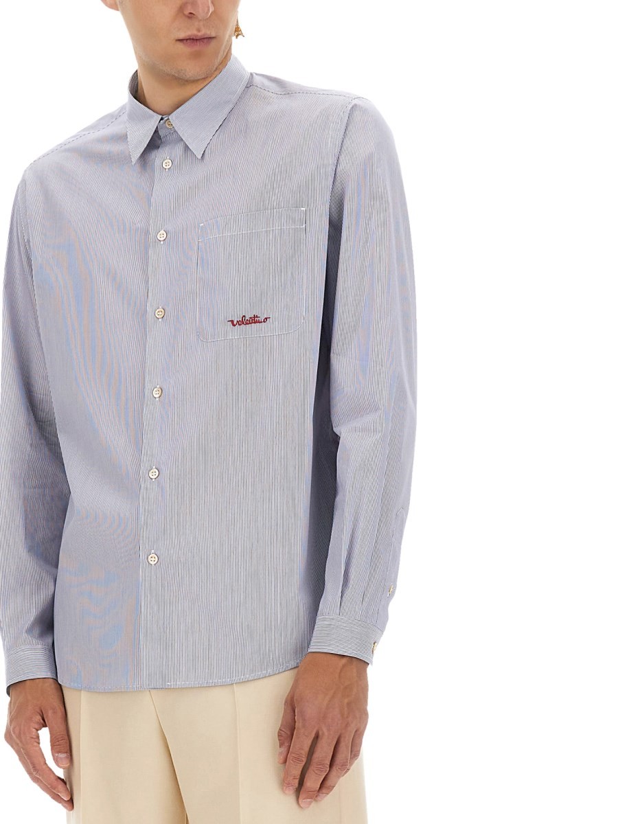 STRIPED COTTON SHIRT - Image 4