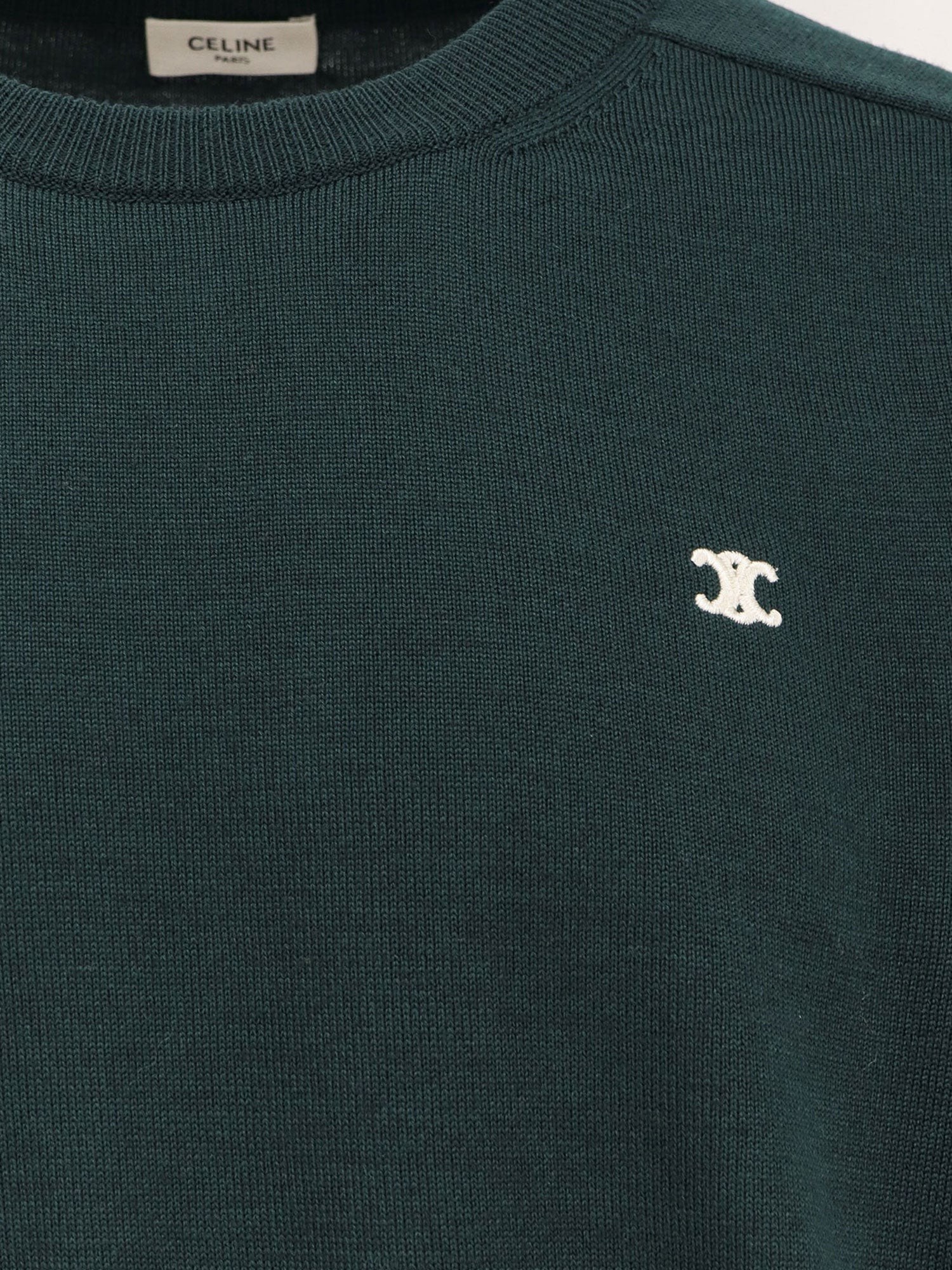 Wool sweater with embroidered logo on the front - Image 3