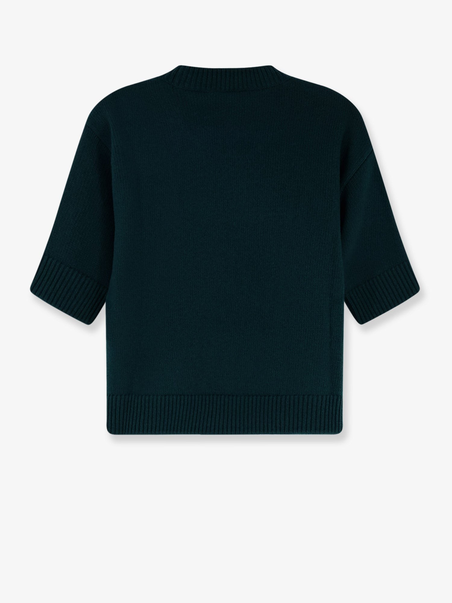 Wool sweater with frontal logo embroidery - Image 2