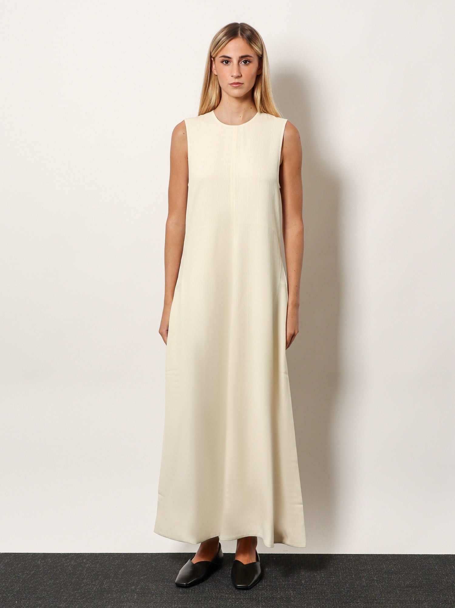 Woven Stripes viscose long dress - Image 2