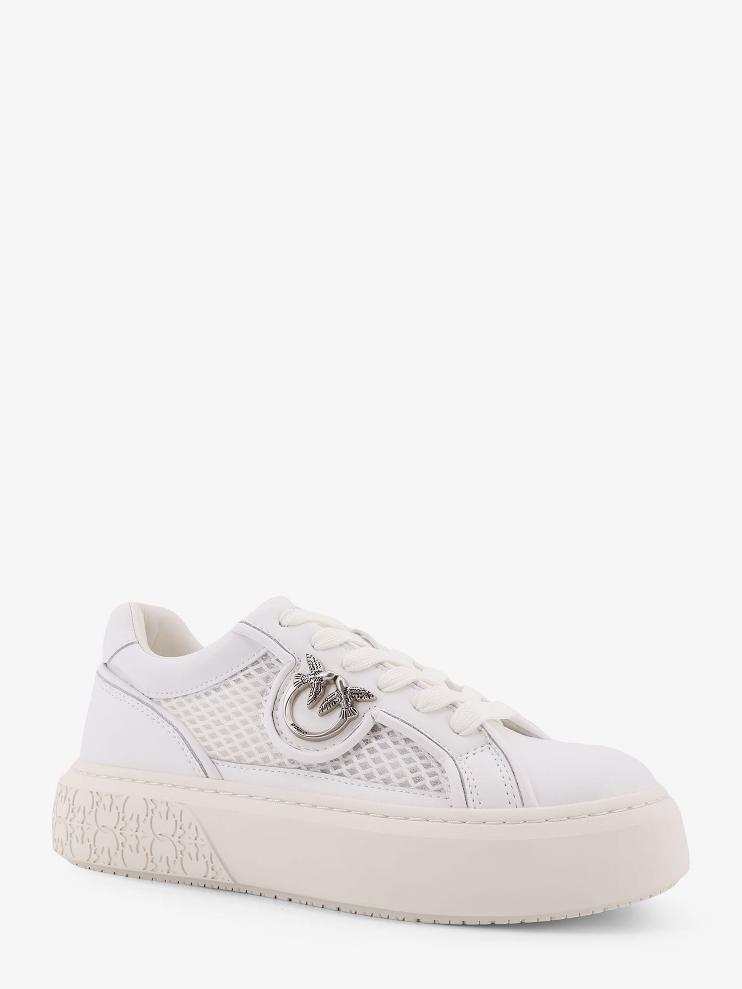Yoko leather sneakers with mesh inserts - Image 2