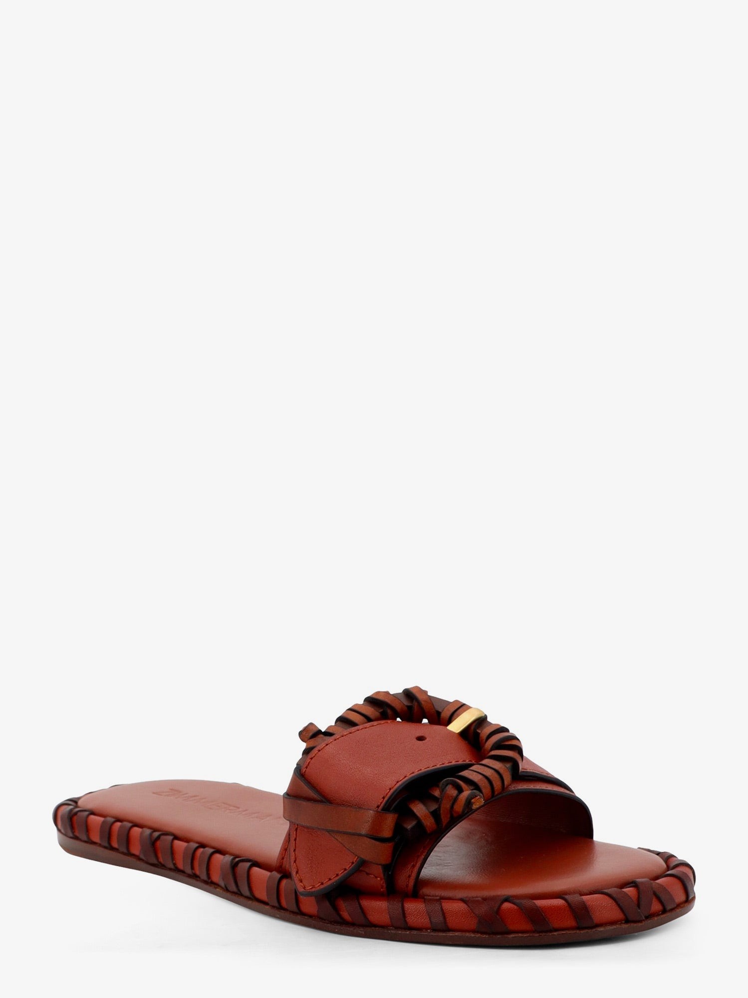 Alchemy leather sandals with woven details - Image 2