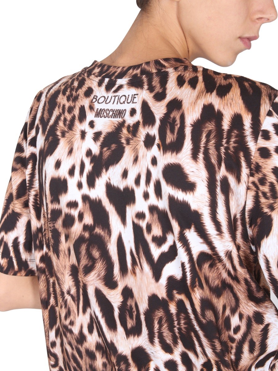 Boutique Moschino - ANIMAL PRINT T-SHIRT - Image 4