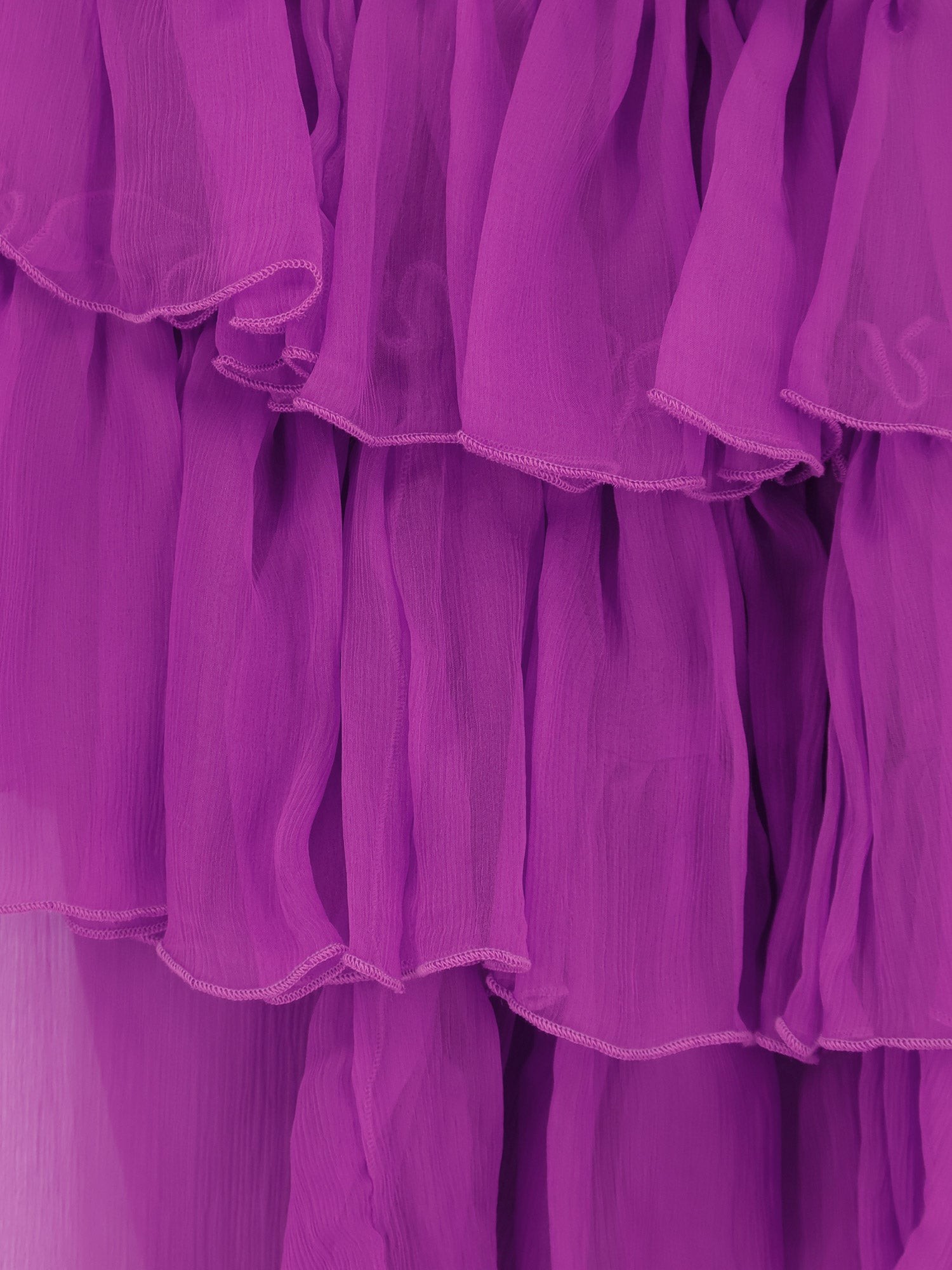 Asymmetric voile dress - Image 3