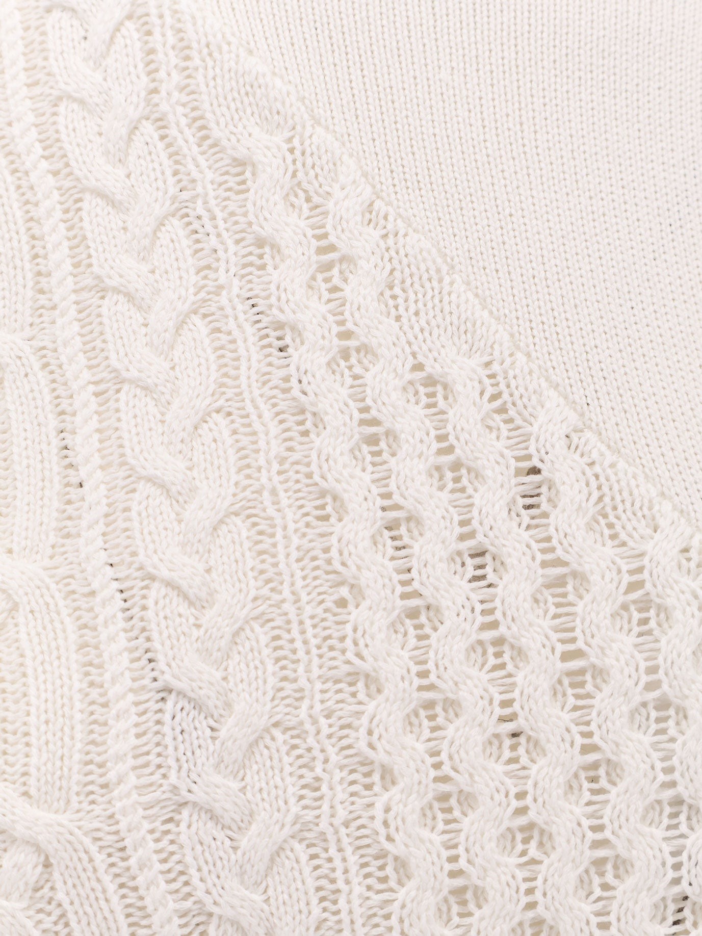 Asymmetrical cotton blend sweater - Image 3