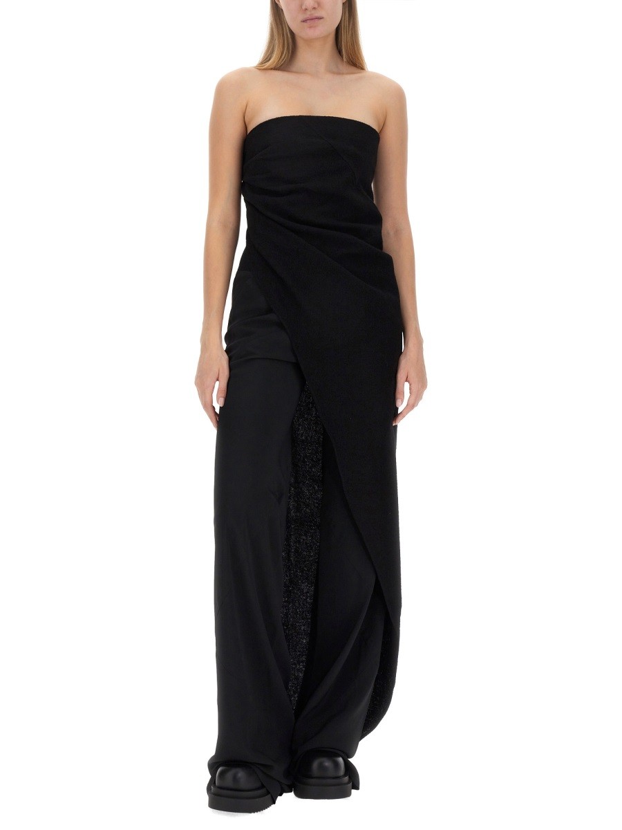 RICK OWENS ASYMMETRICAL LONG TOP