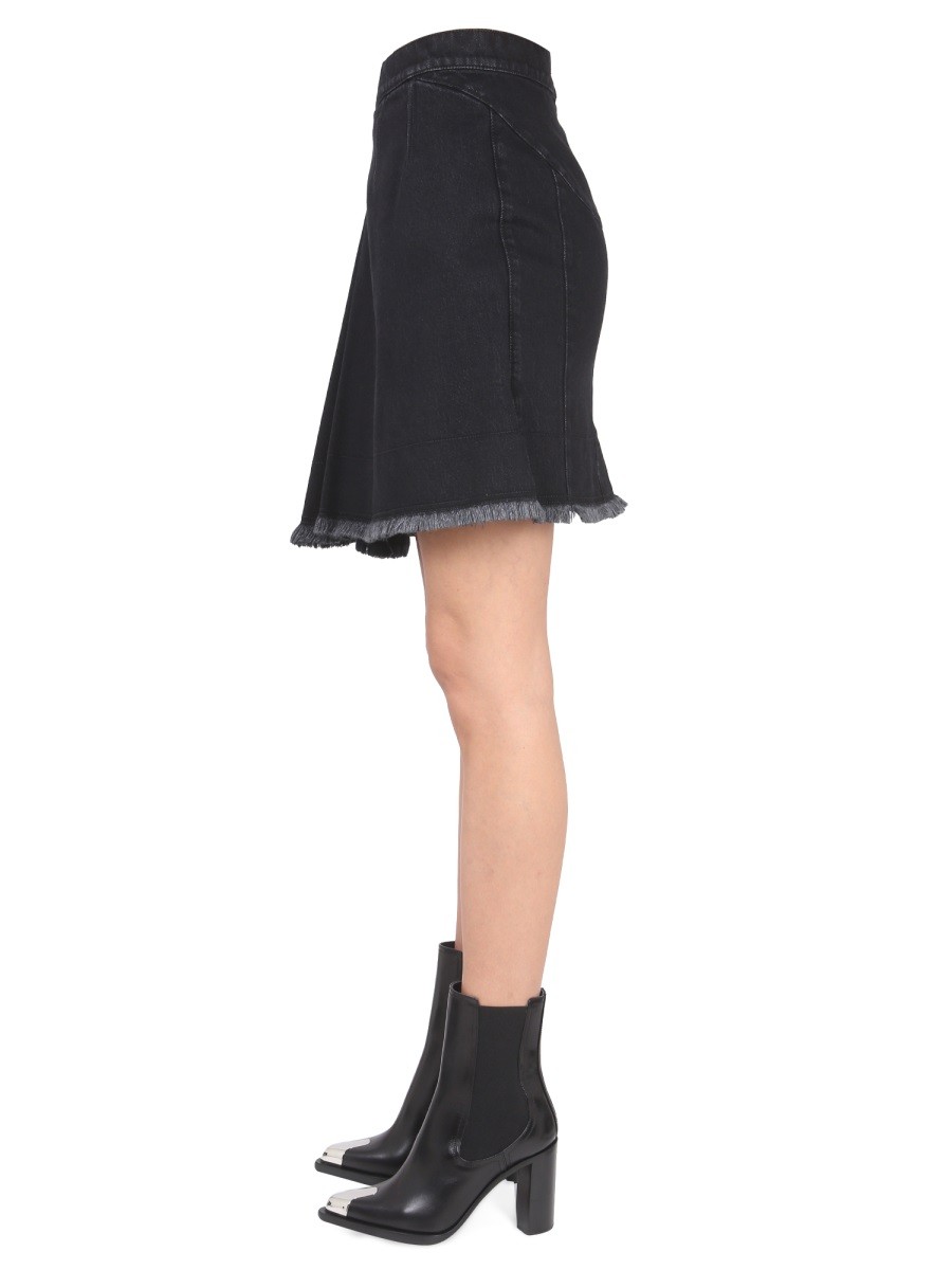 Alexander Mcqueen - ASYMMETRICAL MINI SKIRT - Image 3