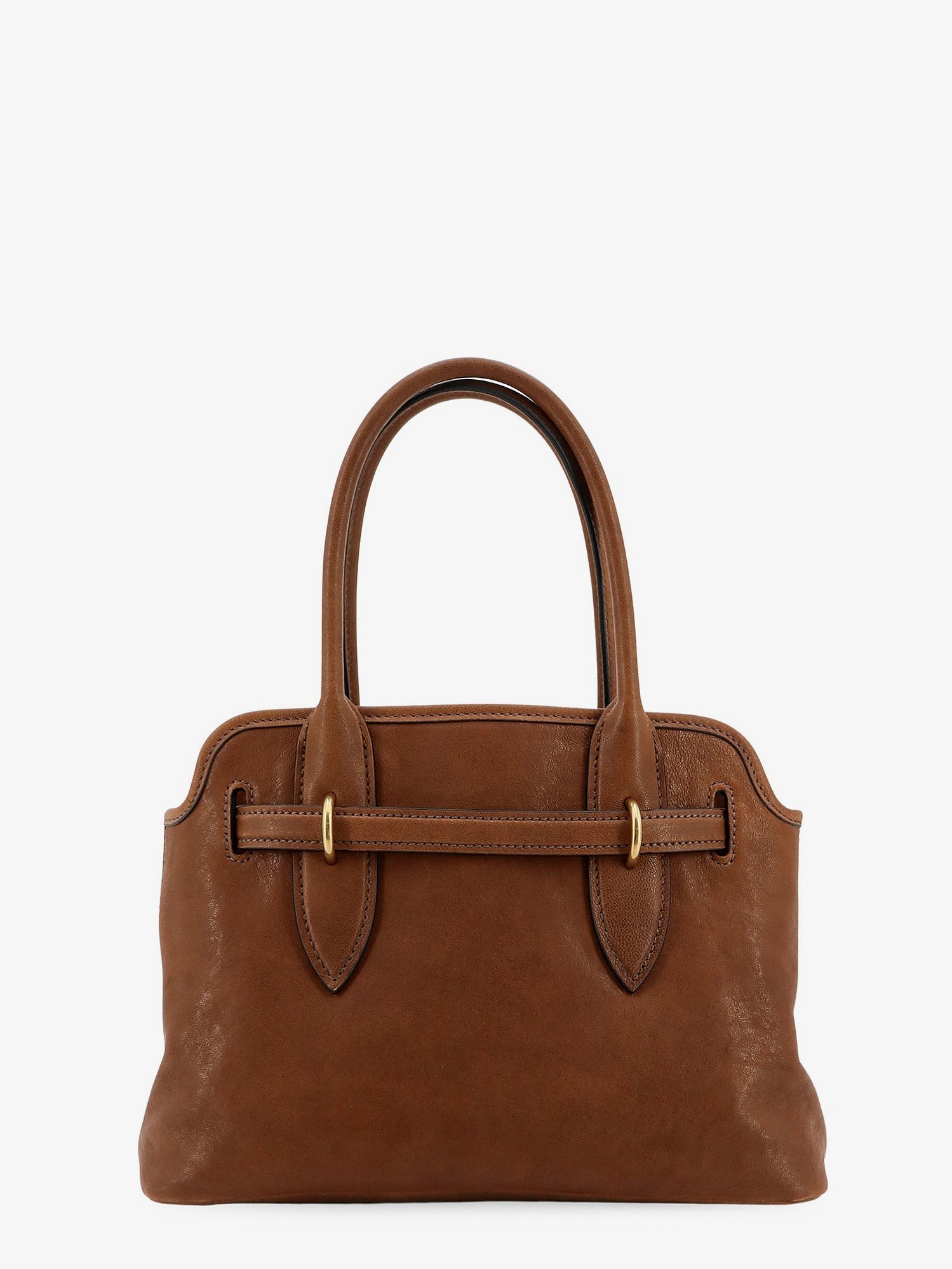 Aventure leather handbag with embossed lettering logo - Image 2