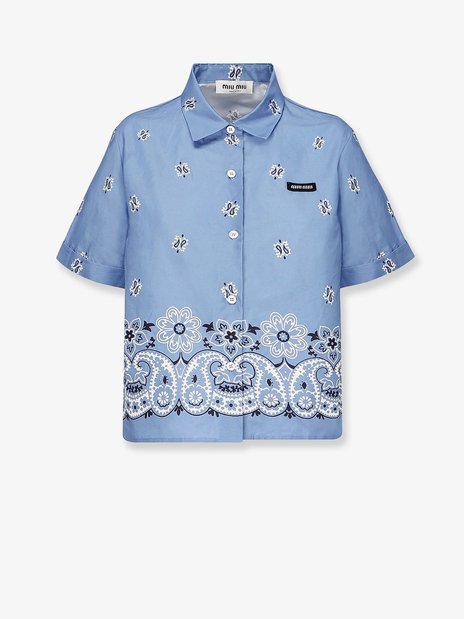 Bandana cotton and linen shirt