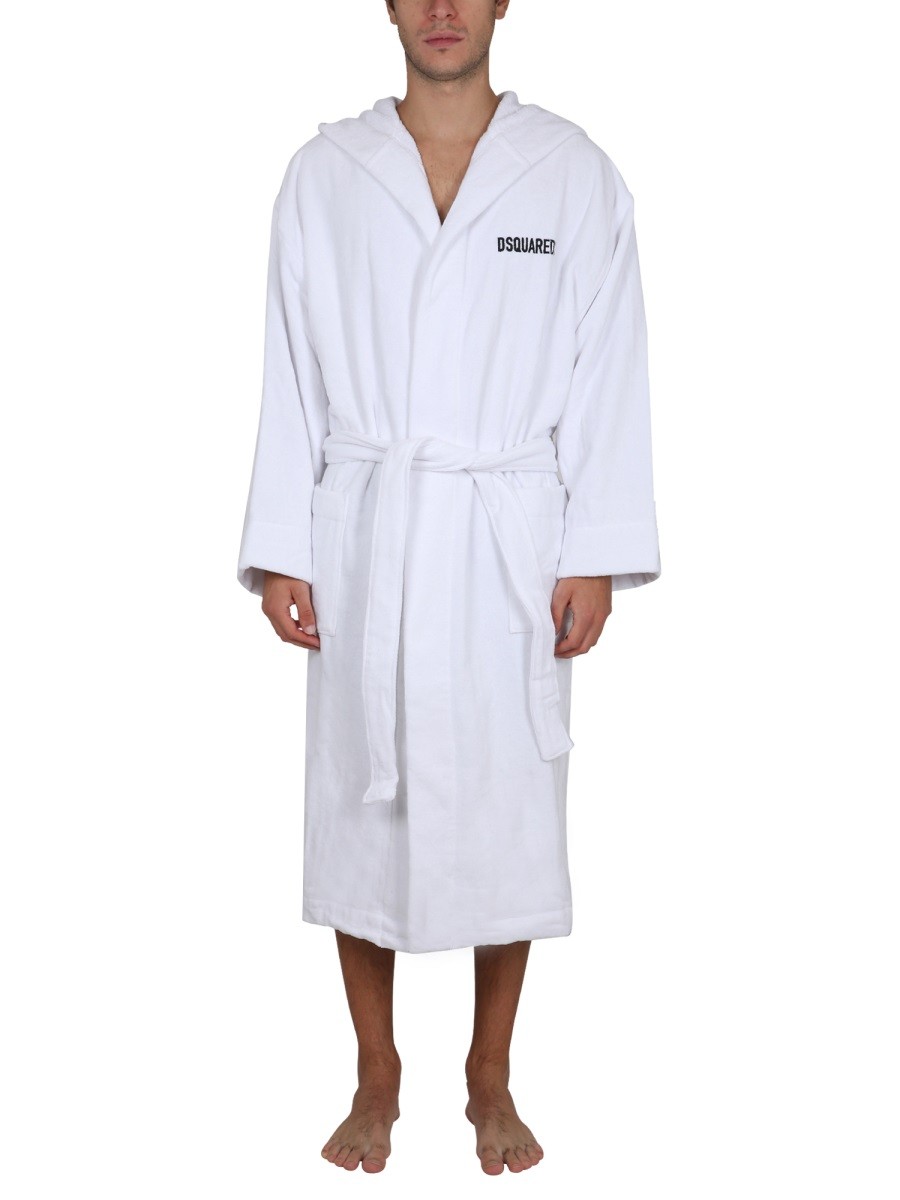 Dsquared - BATHROBE WITH LOGO - Image 3