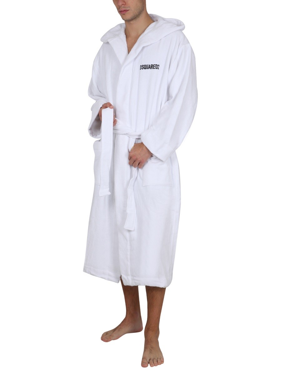 Dsquared - BATHROBE WITH LOGO - Image 5