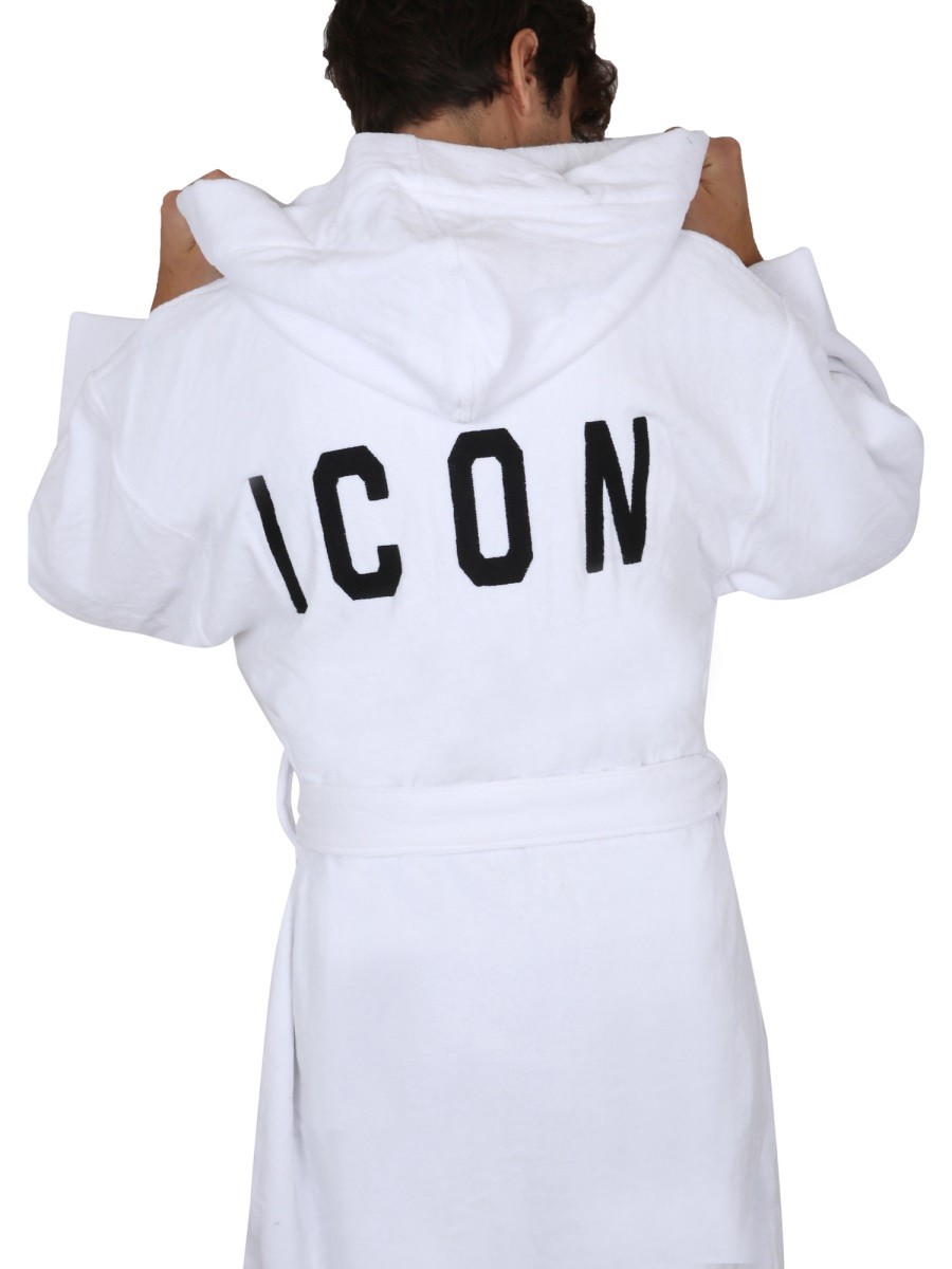 Dsquared - BATHROBE WITH LOGO - Image 6