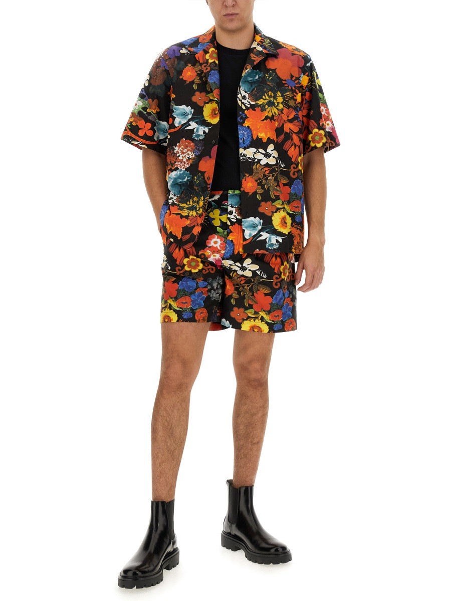 Moschino - BERMUDA WITH FLORAL PATTERN - Image 2