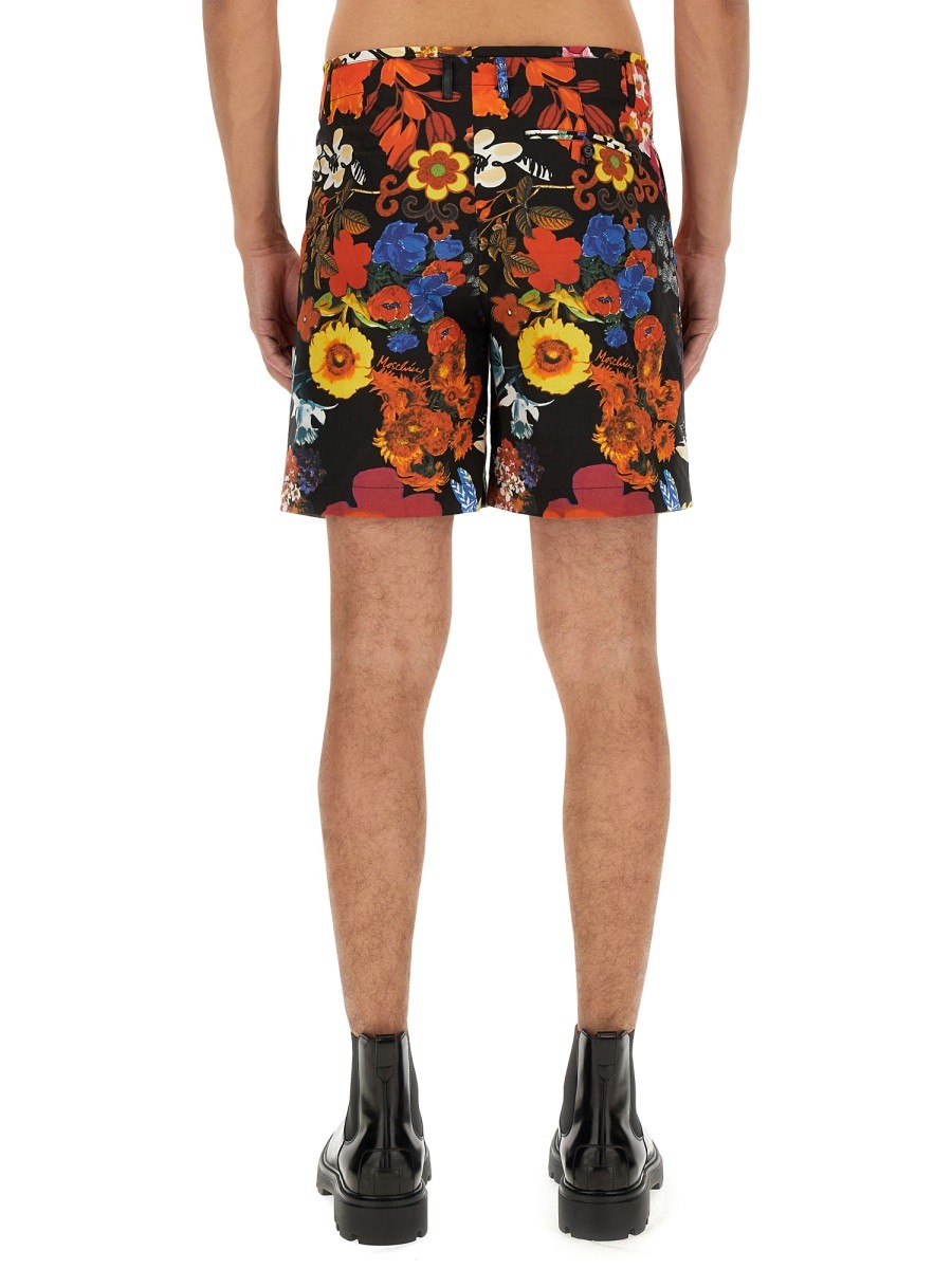 Moschino - BERMUDA WITH FLORAL PATTERN - Image 4