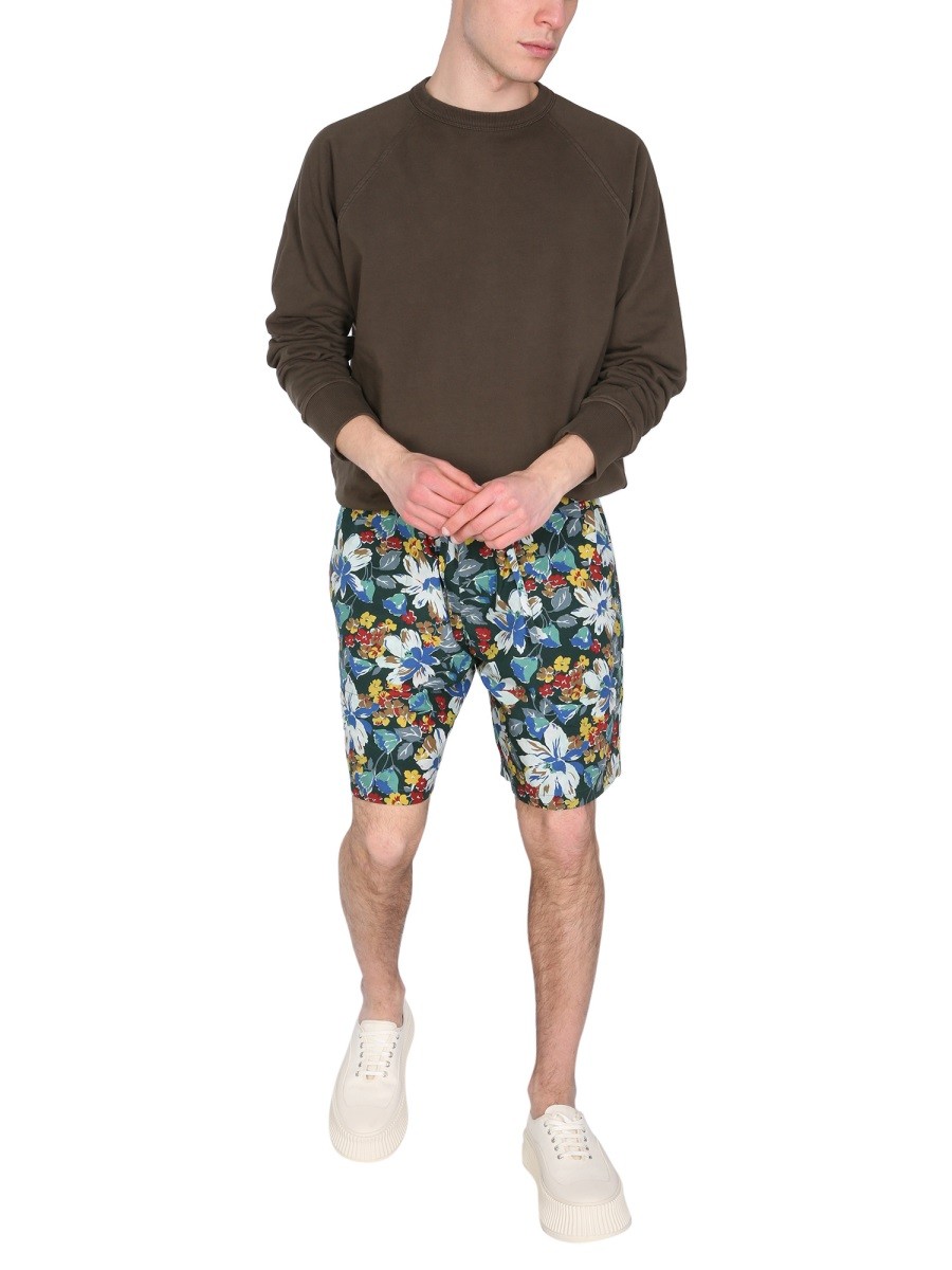 YMC - BERMUDA WITH FLORAL PRINT - Image 2