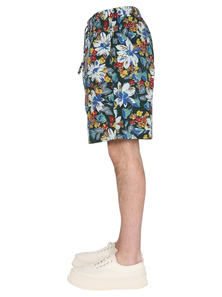 YMC - BERMUDA WITH FLORAL PRINT - Image 3