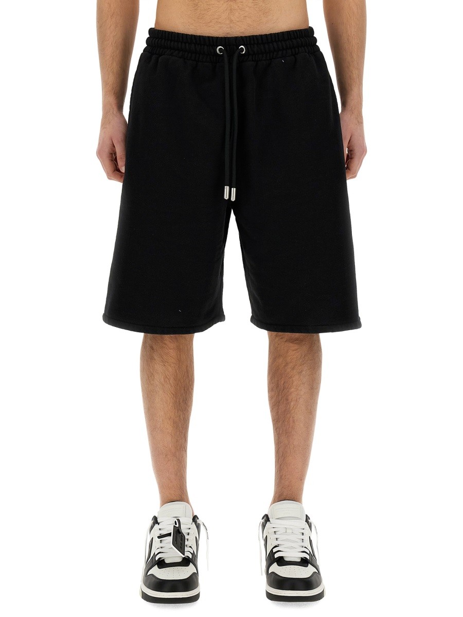 Off-white BERMUDA WITH LOGO