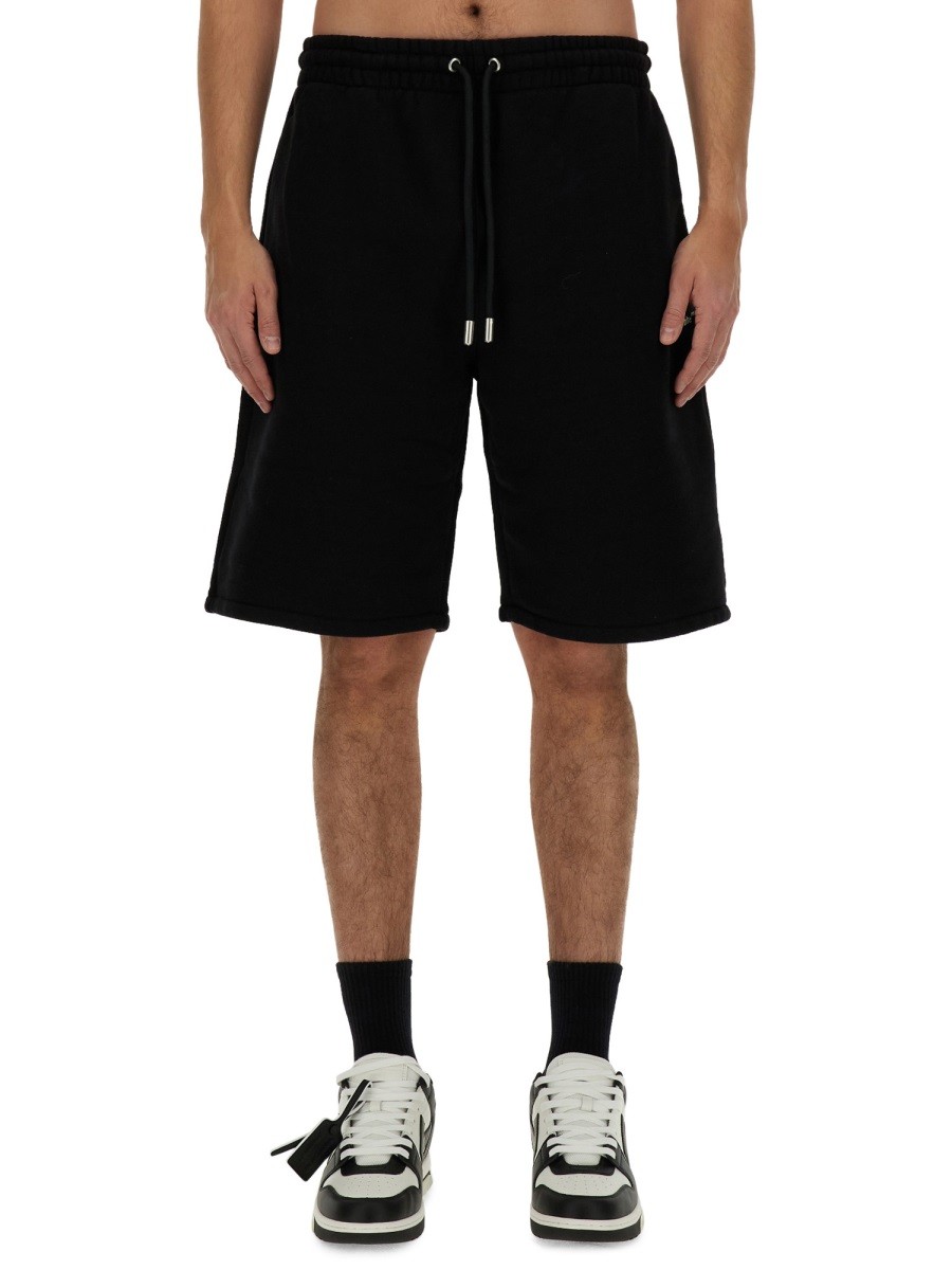 Off-white BERMUDA WITH LOGO