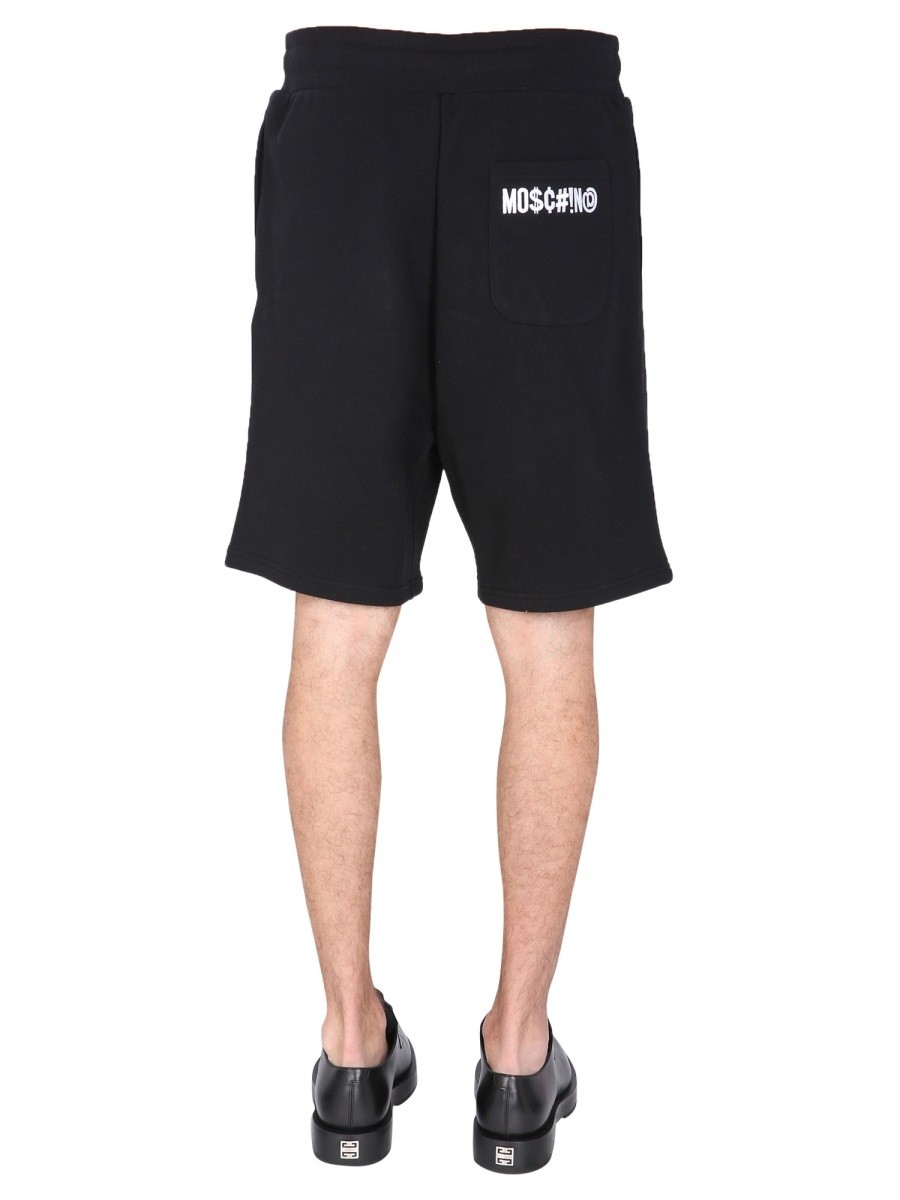 Moschino BERMUDA WITH LOGO EMBROIDERED - Image 4