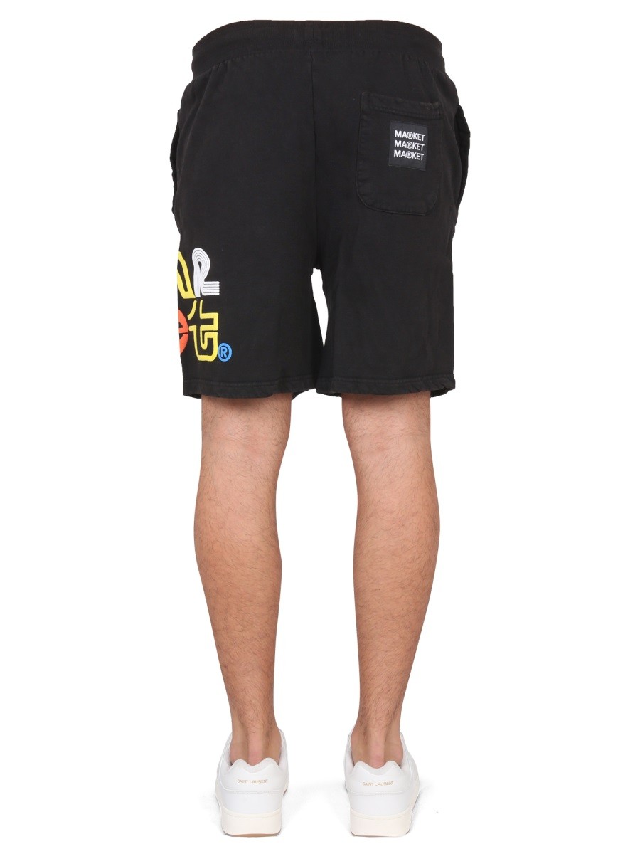 MARKET - BERMUDA WITH LOGO PRINT - Image 8