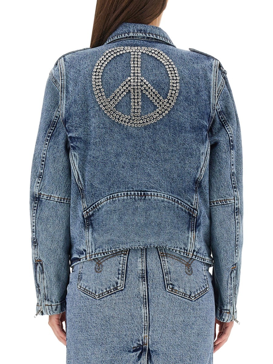 MOSCHINO JEANS - BIKER PEACE SYMBOL - Image 3