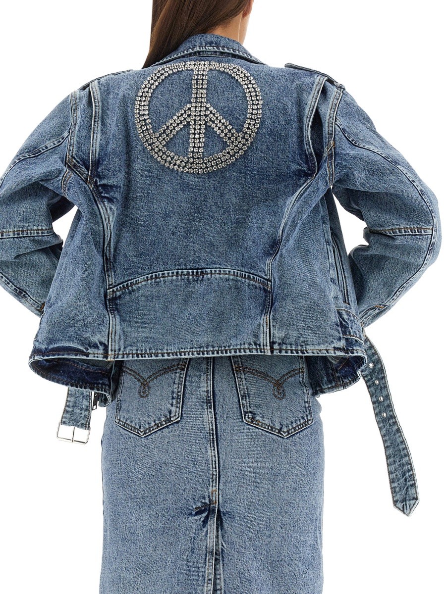 MOSCHINO JEANS - BIKER PEACE SYMBOL - Image 4
