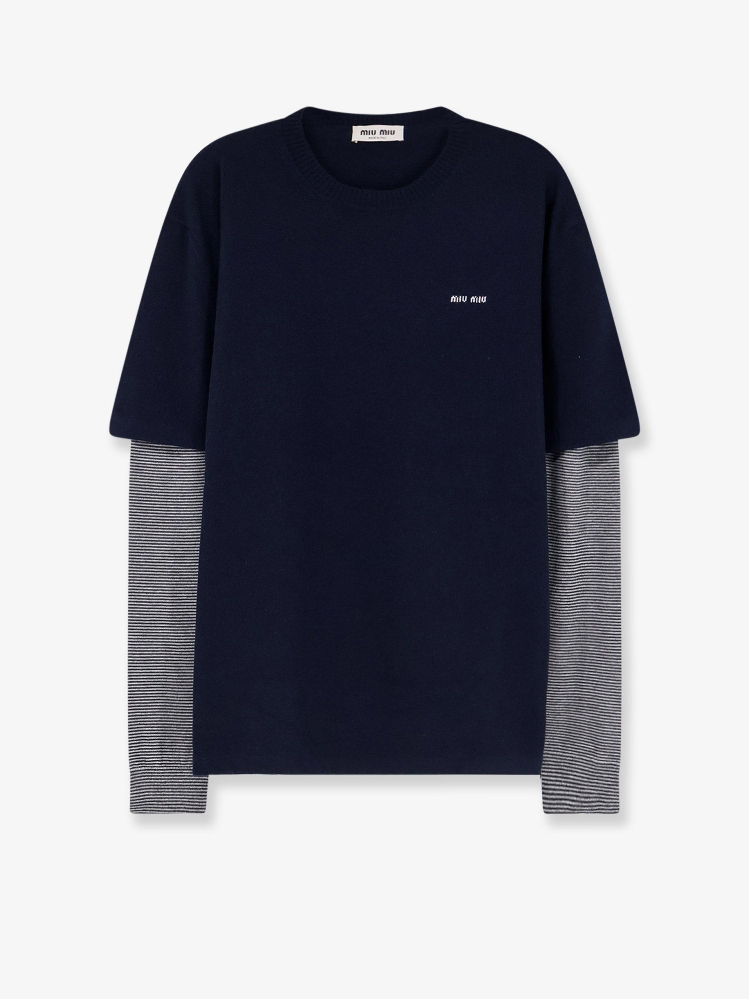 Blend of virgin wool, cashmere and silk sweater
