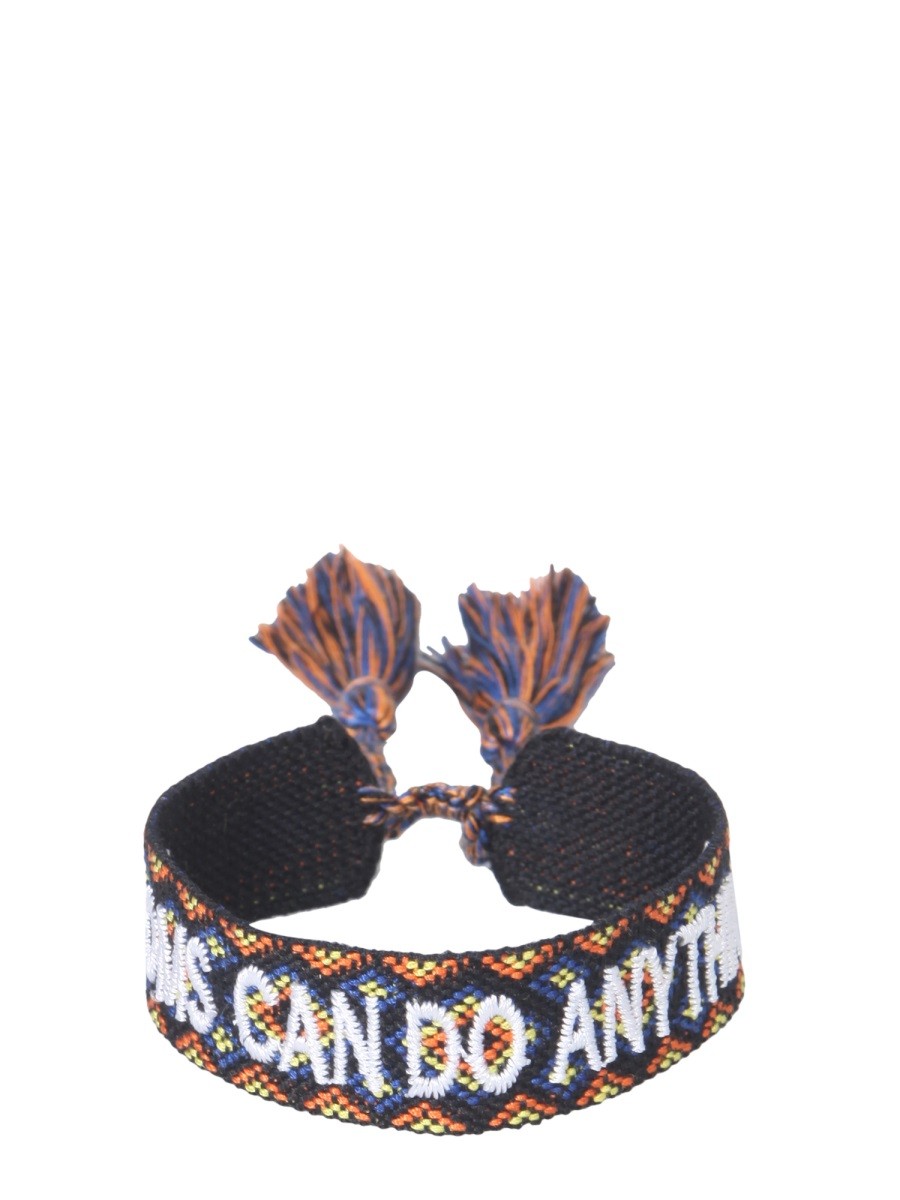 LABEL K BRAIDED FABRIC BRACELET - Image 2