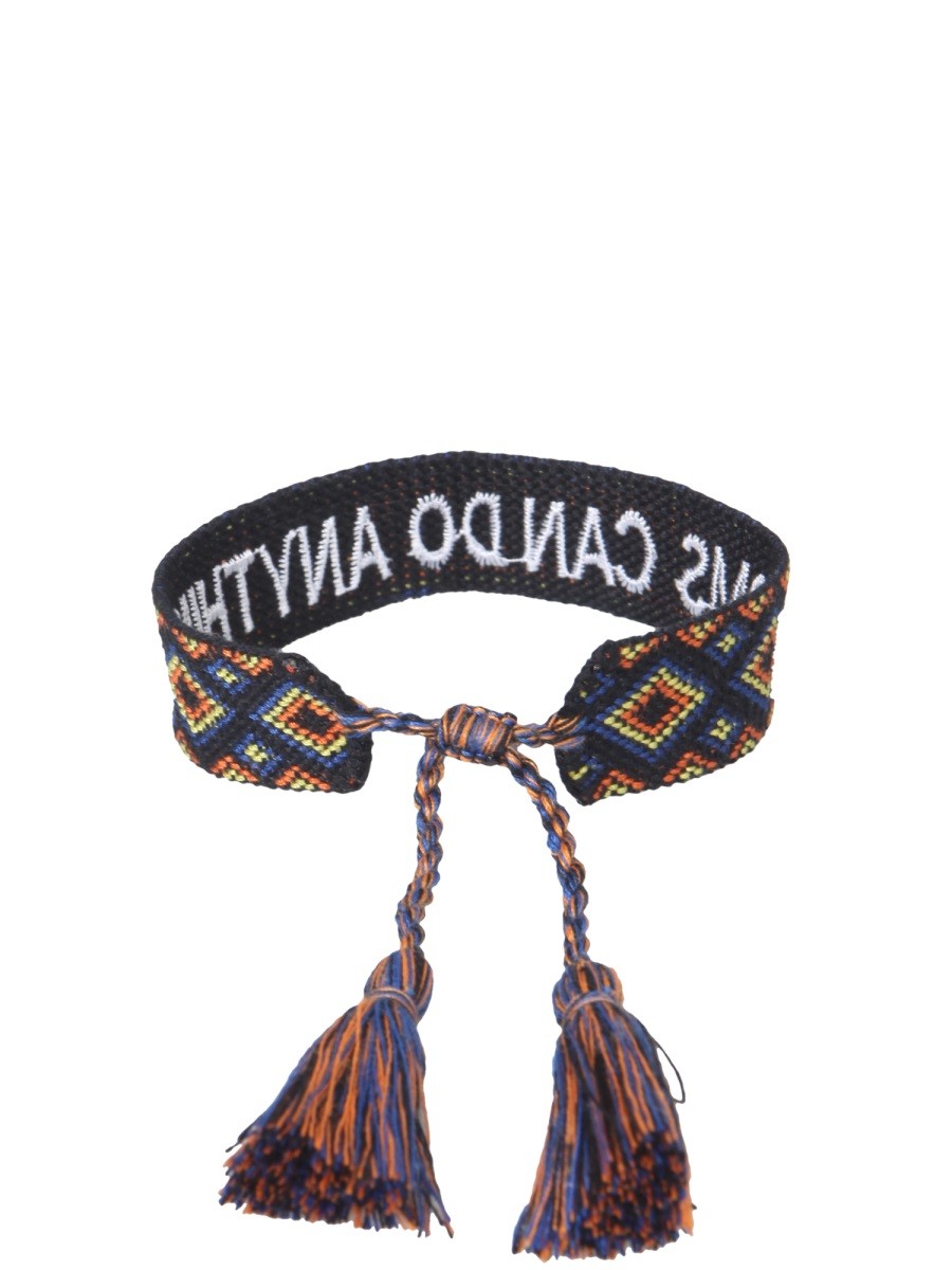 LABEL K BRAIDED FABRIC BRACELET - Image 3