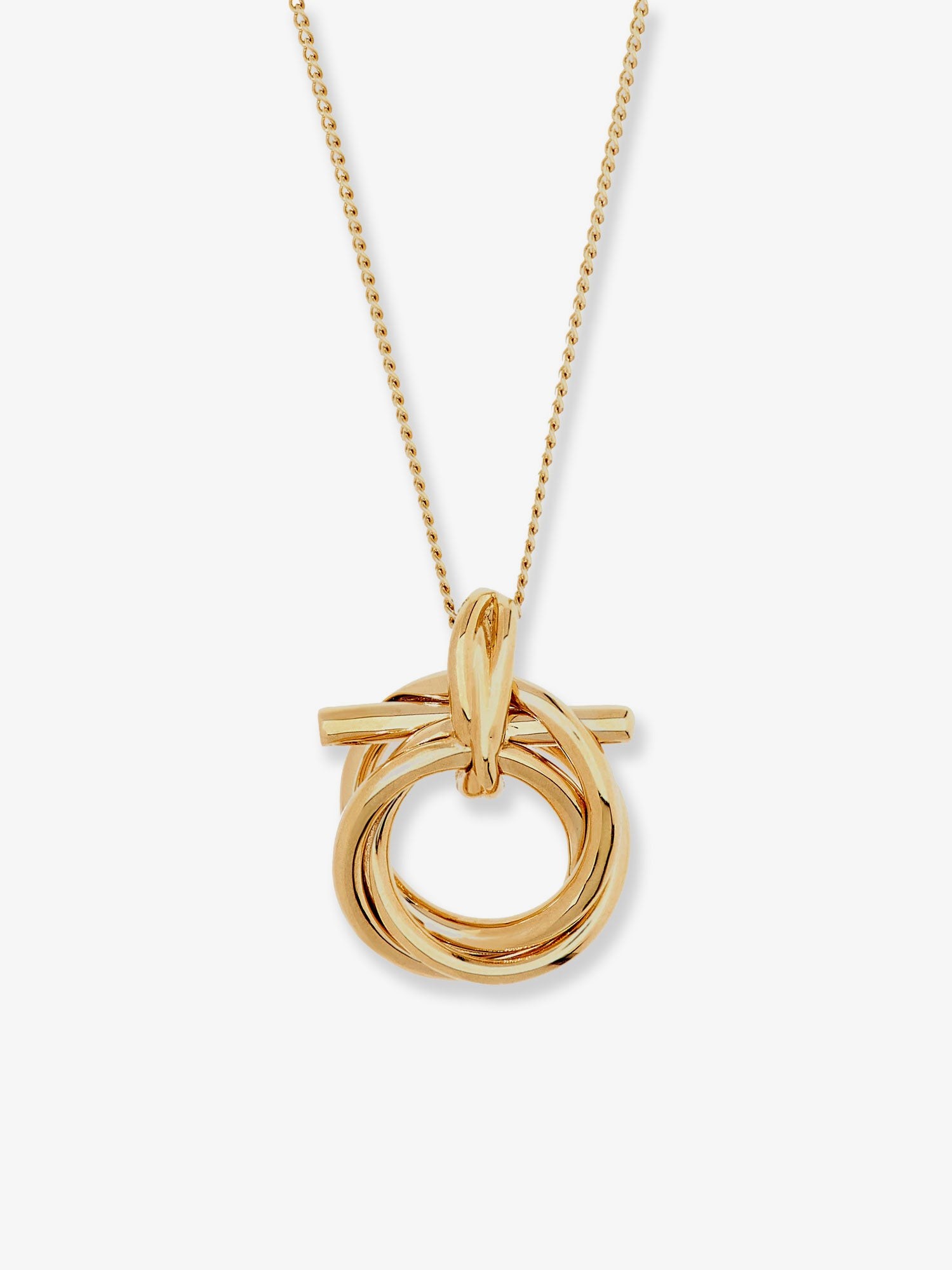 Brass necklace with Gancini pendant - Image 2