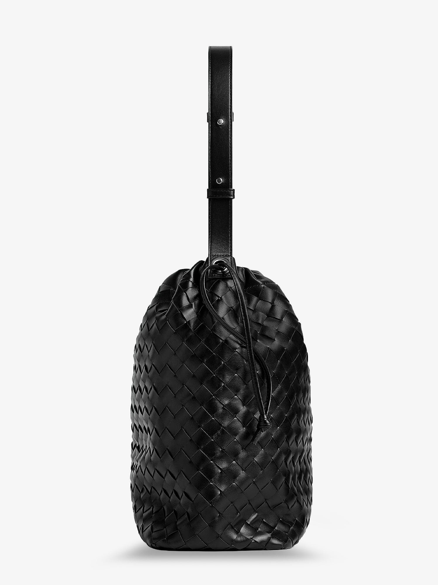Bucket Intrecciato Biblioteca leather shoulder bag - Image 5
