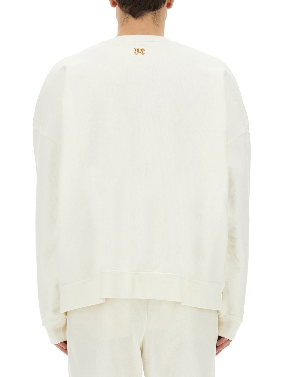 Palm Angels - "BURNING MONOGRAM" PRINT SWEATSHIRT - Image 3