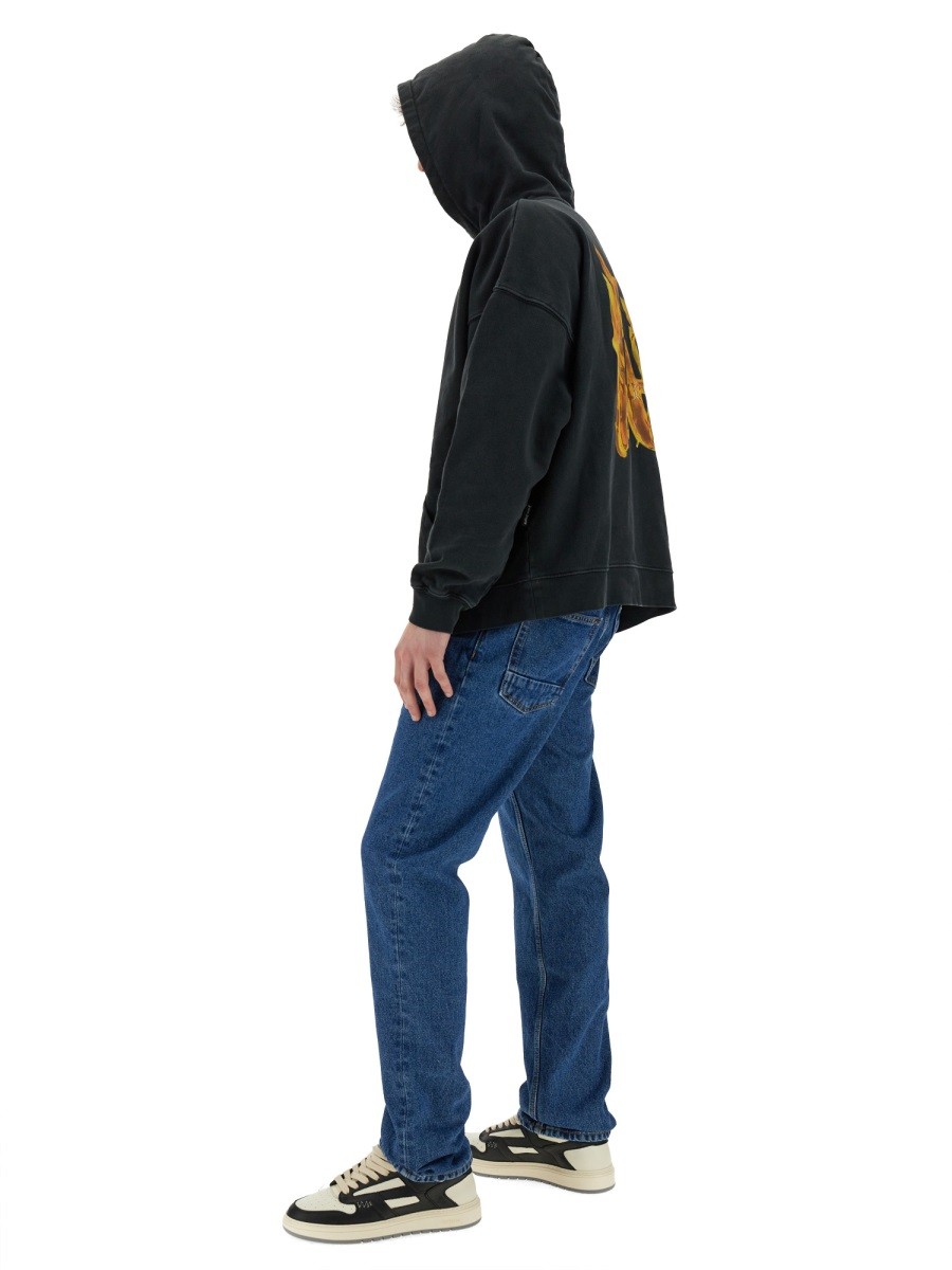 Palm Angels - "BURNING MONOGRAM" PRINT SWEATSHIRT - Image 2