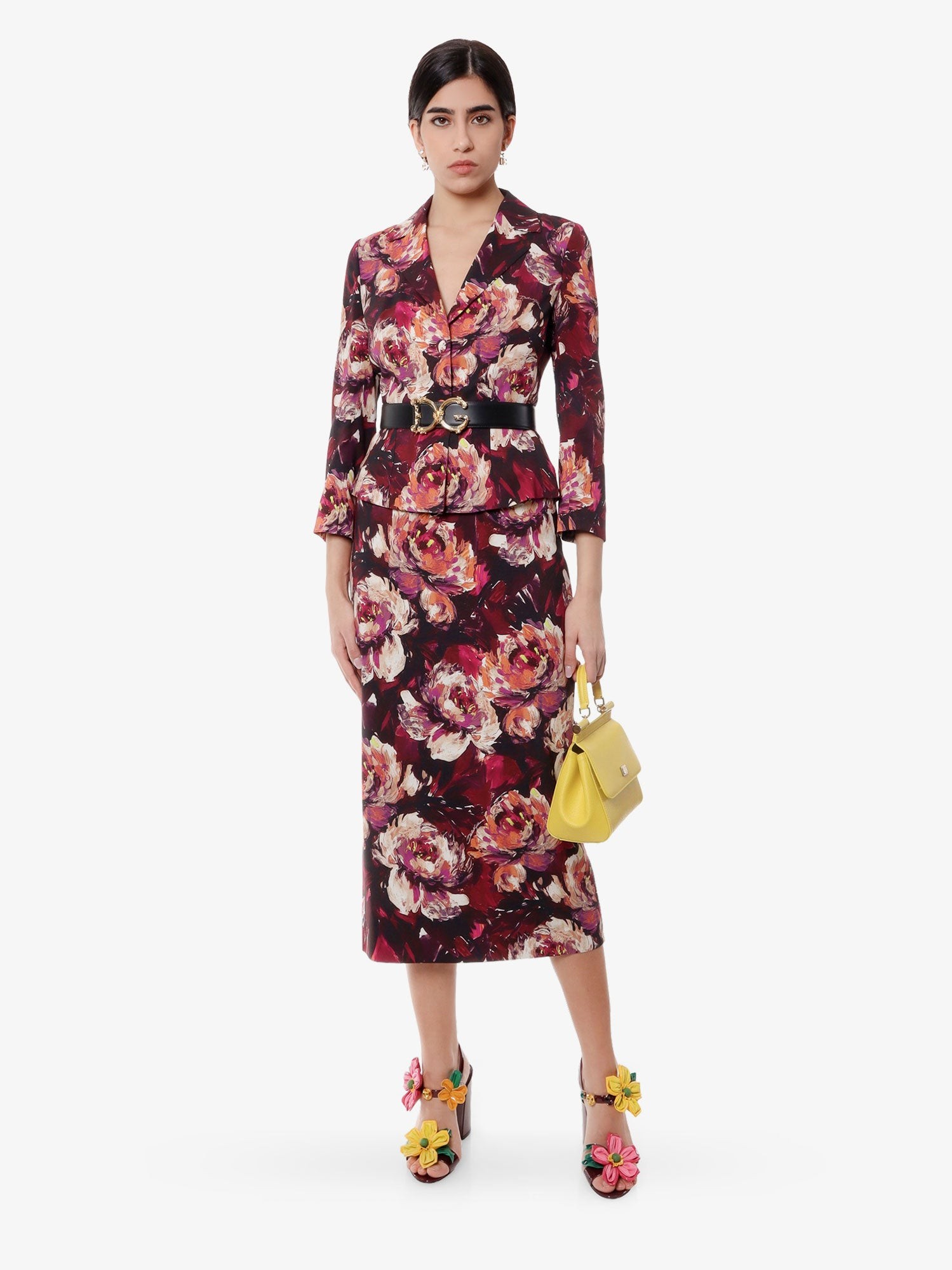 Cady blazer with peonie flower print - Image 2