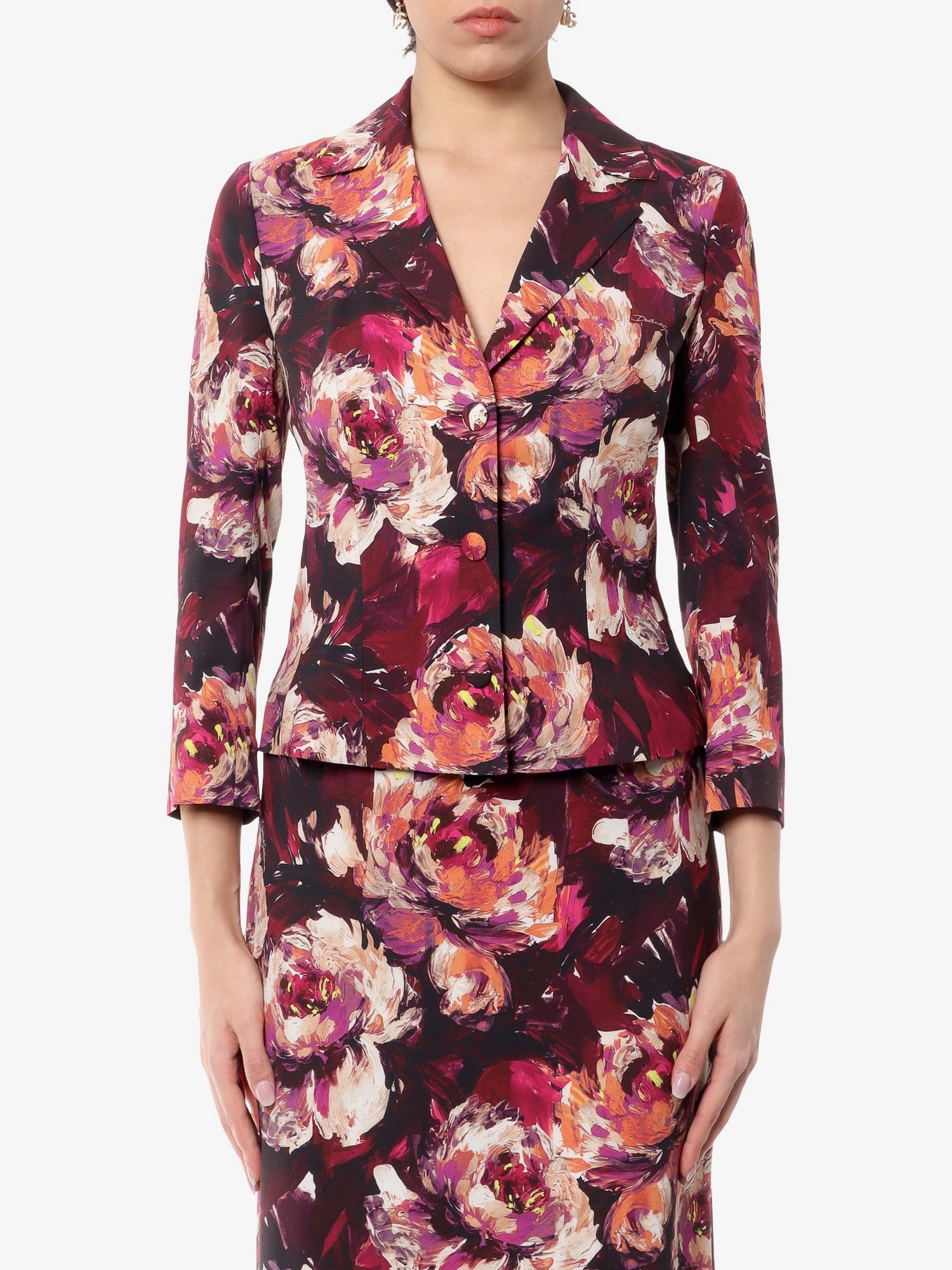 Cady blazer with peonie flower print - Image 3