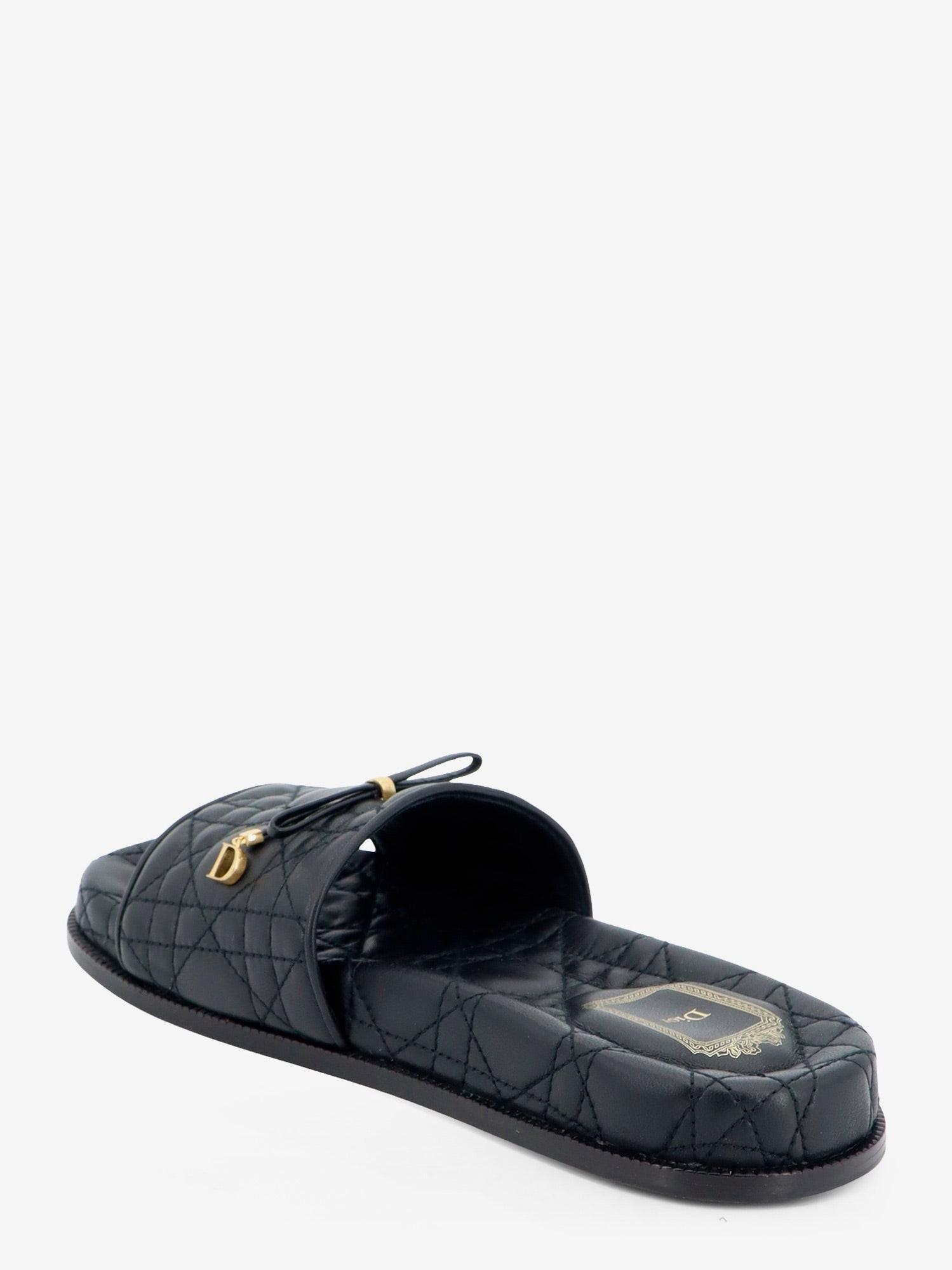 Cannage quilted leather sandals - Image 3