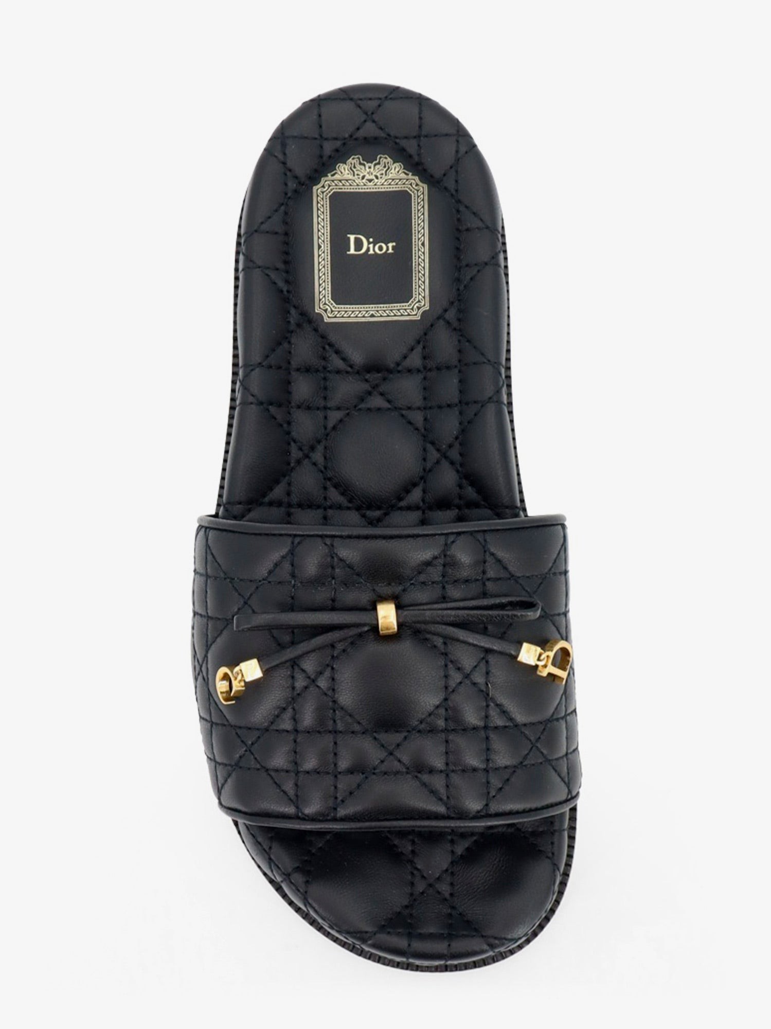 Cannage quilted leather sandals - Image 5